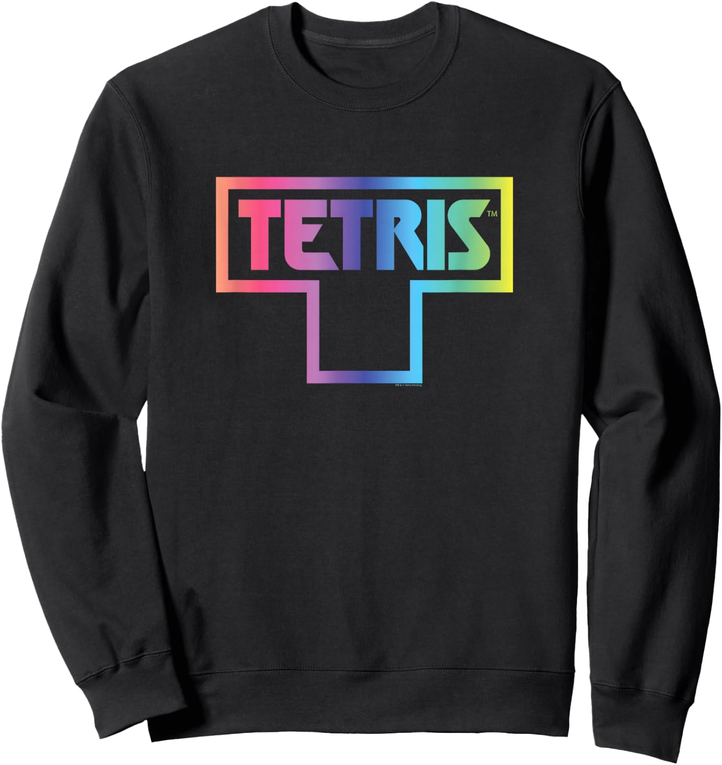 Tetris Color Fade Logo Sweatshirt - Sweatshirt | Black