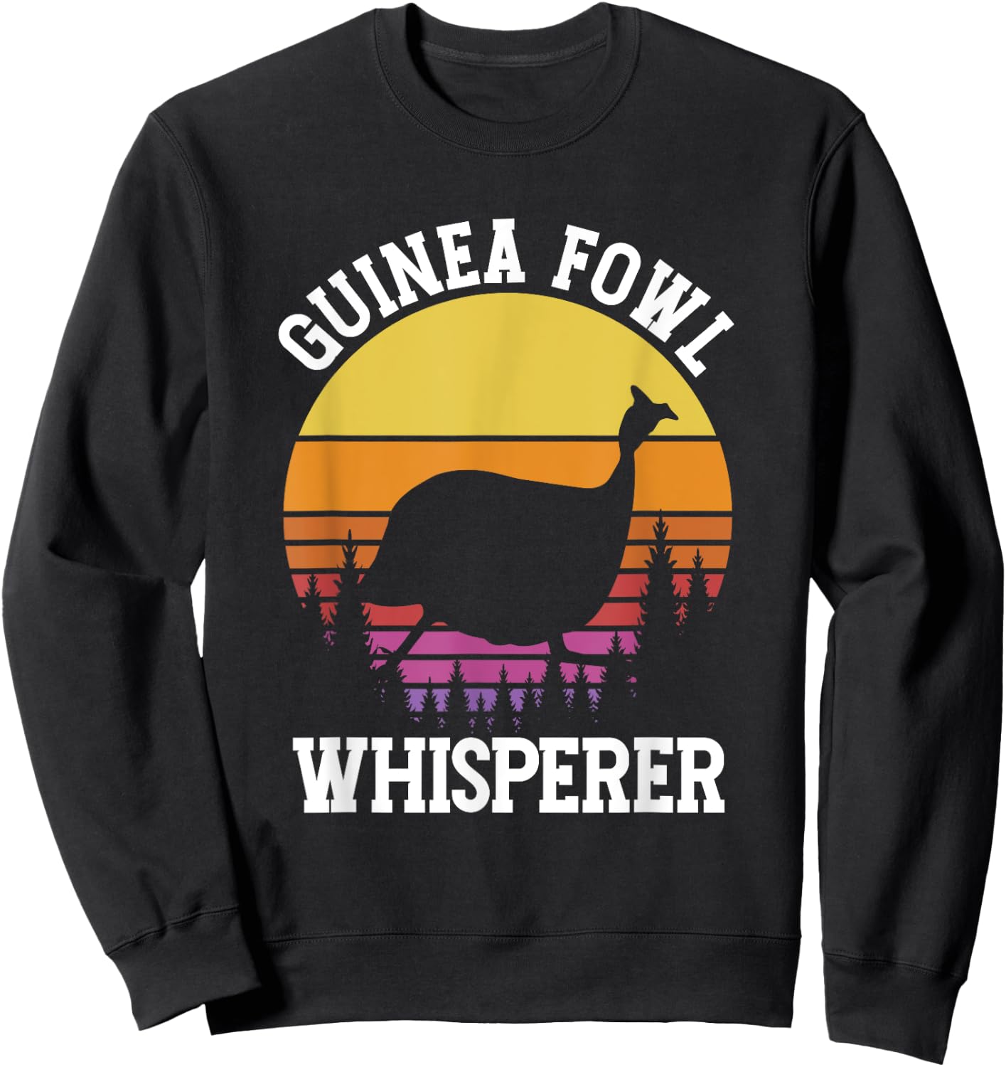 Guinea Fowl Whisperer | Birdwatching | Birds Lover Sweatshirt - Sweatshirt | Black