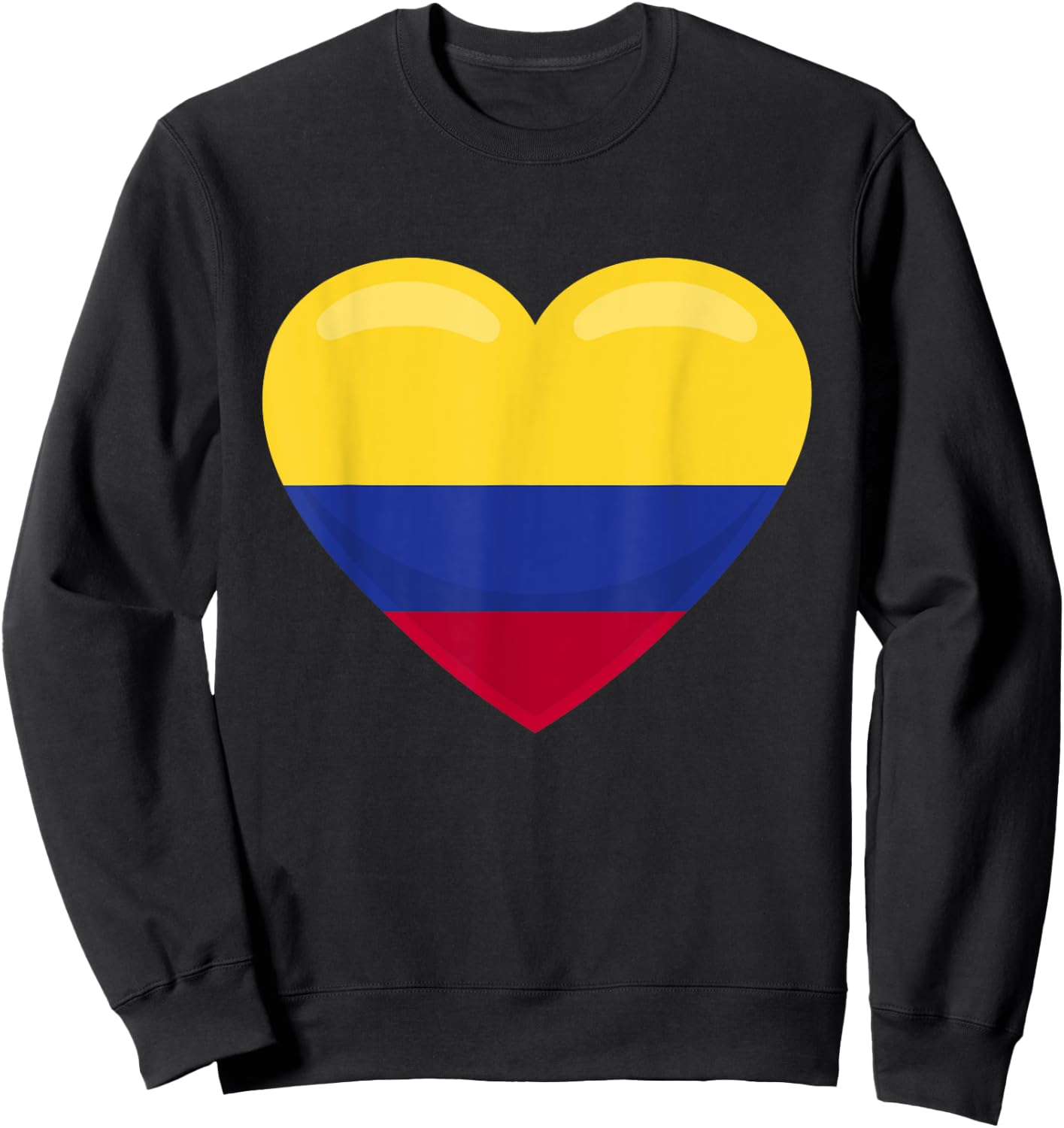 Love for Columbia - Flag Heart Sweatshirt - Sweatshirt | Black