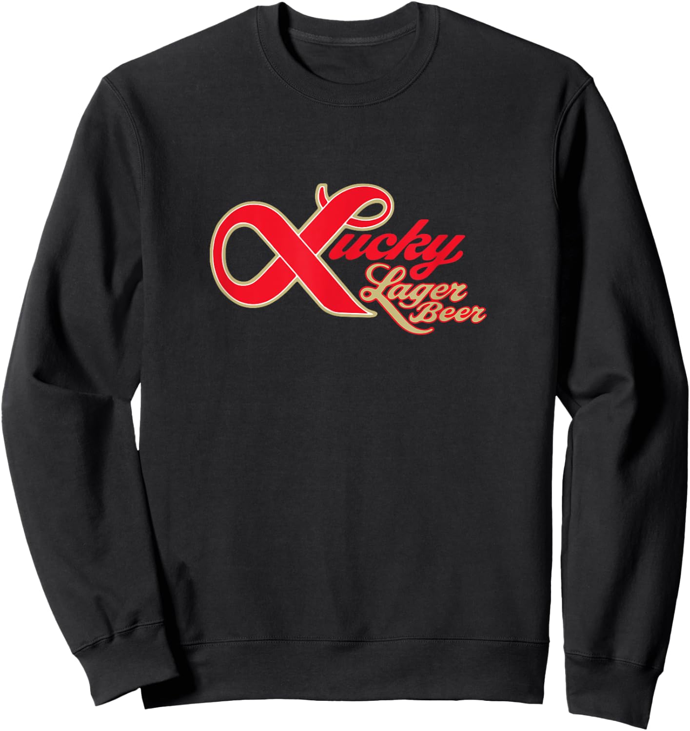 Lucky Lager Beer Style - Logo Sweatshirt - Sweatshirt | Black