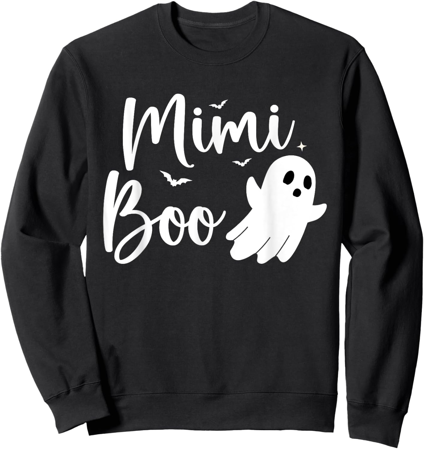 Mimi Boo Halloween Family Matching Ghost Grandma Sweatshirt - Sweatshirt | Black