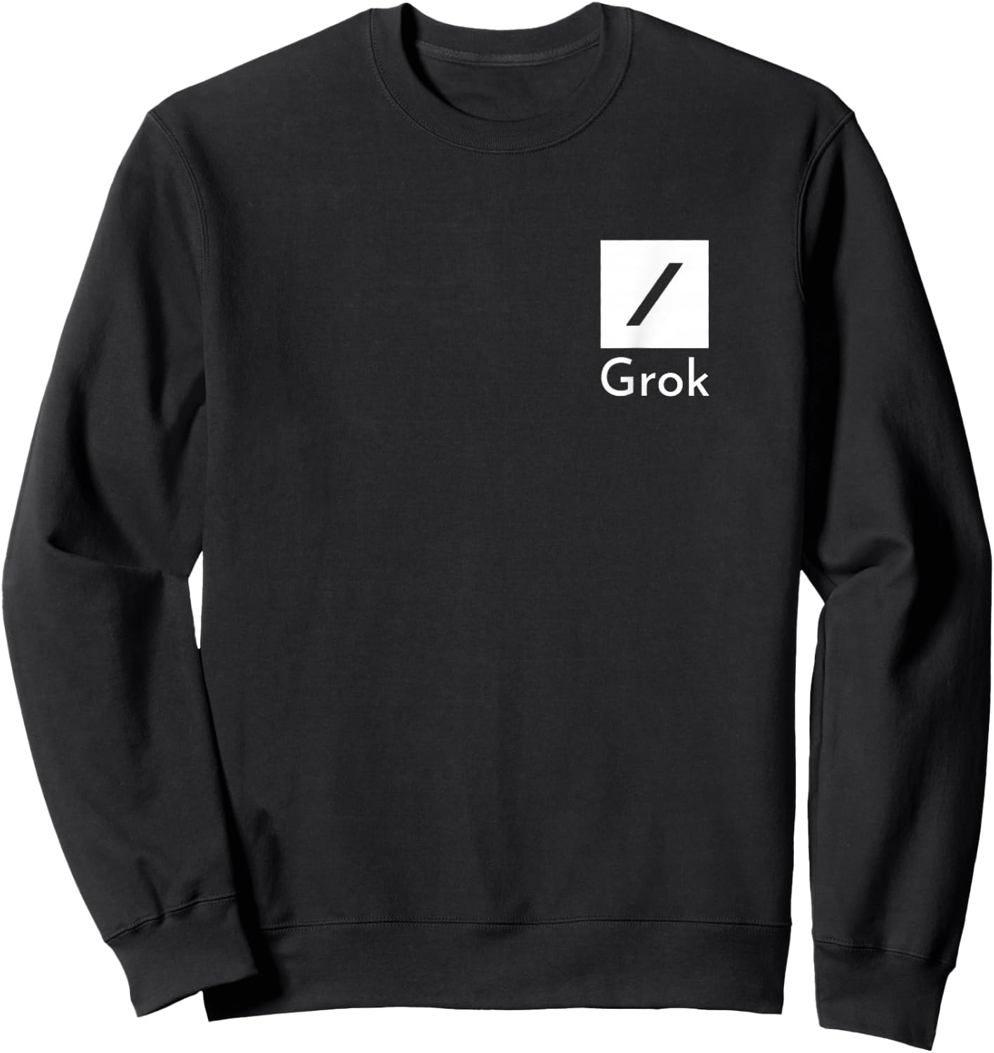(TWO SIDED) Grok AI - Funny Artificial Intelligence Platform Sweatshirt - Sweatshirt | Black