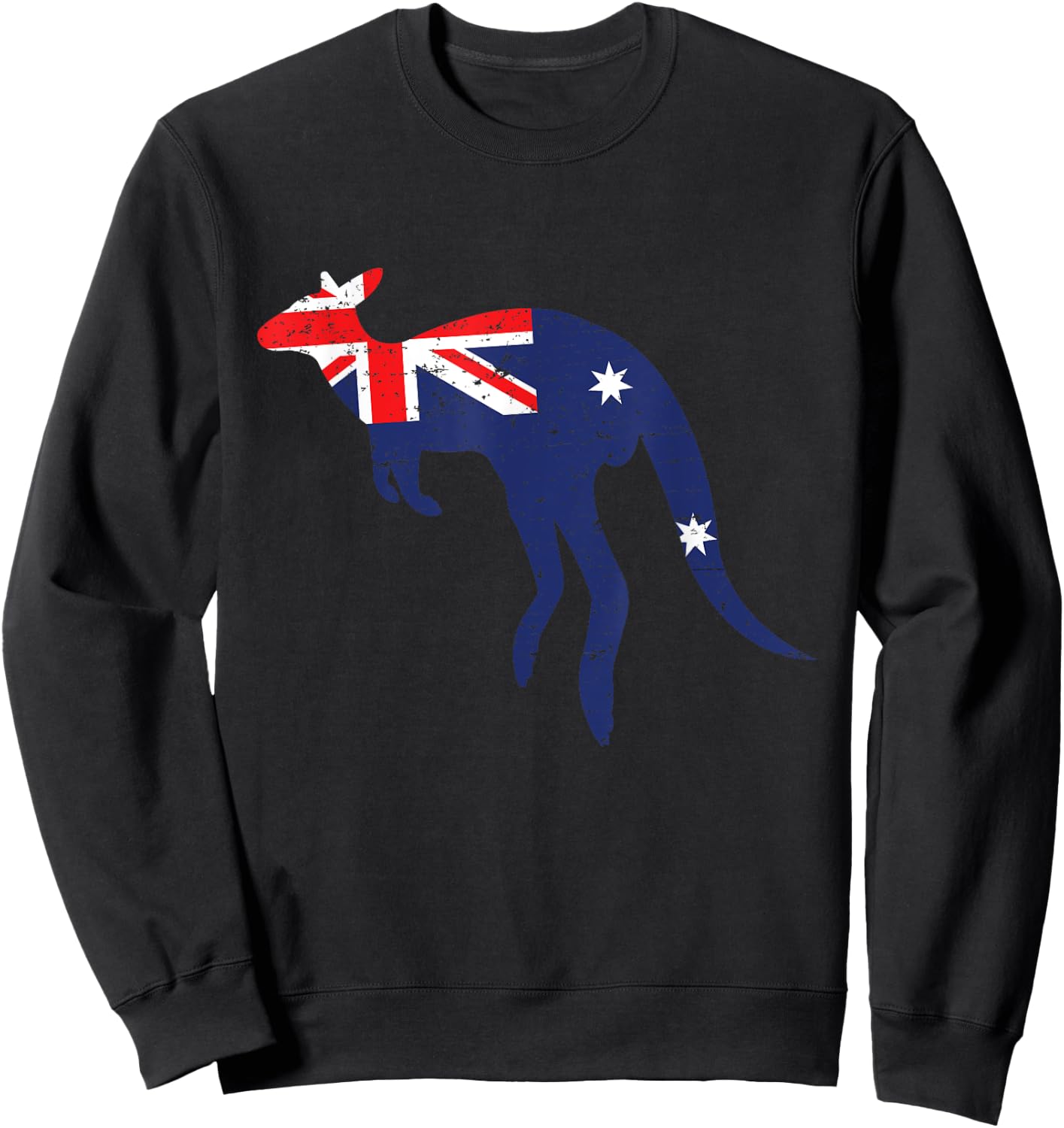 Kangaroo Australian Flag - Zookeeper Animal Lover Australia Sweatshirt - Sweatshirt | Black