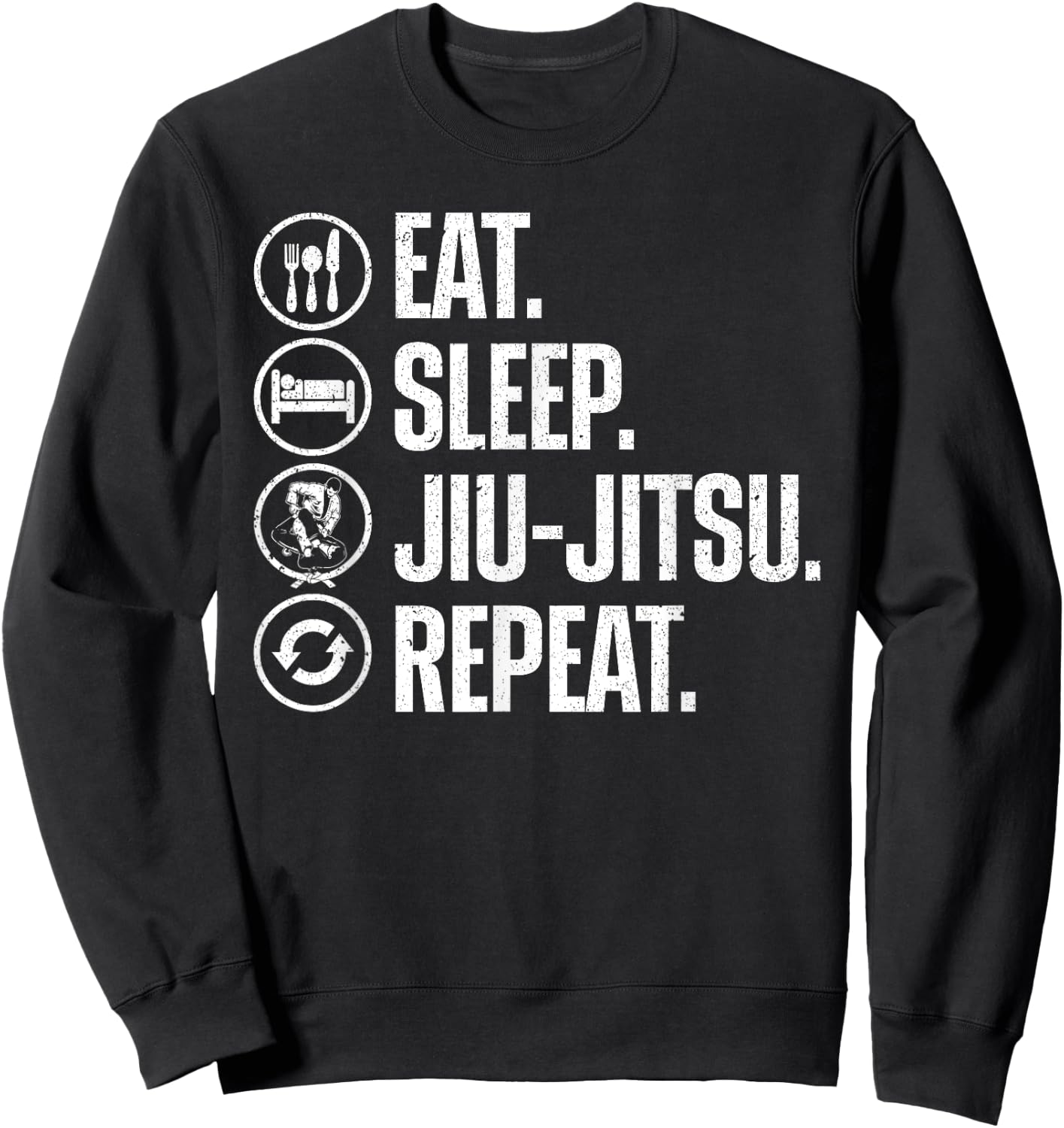 Funny Jiu Jitsu Women Kids Brazilian Jiu Jitsu BJJ Sweatshirt - Sweatshirt | Black