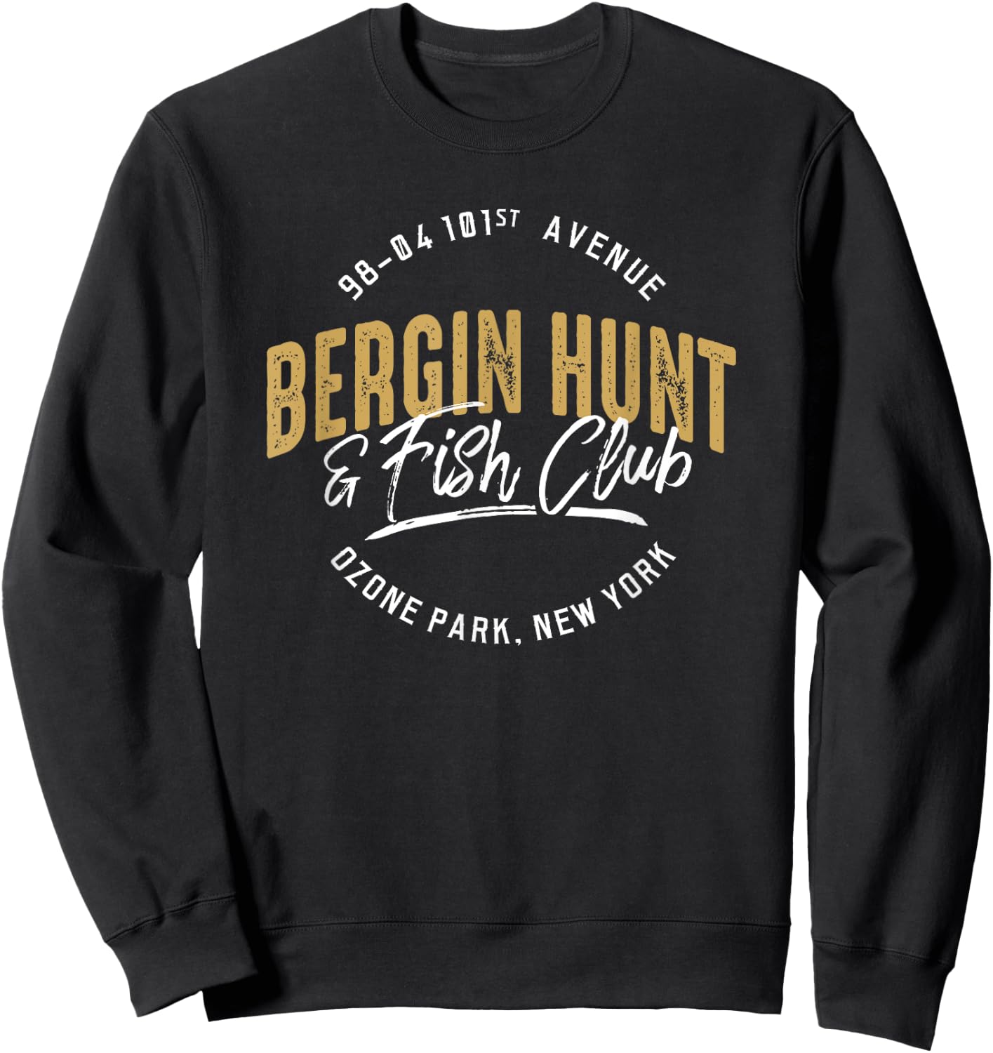 Bergin Hunt & Fish Club (large design) Sweatshirt - Sweatshirt | Black