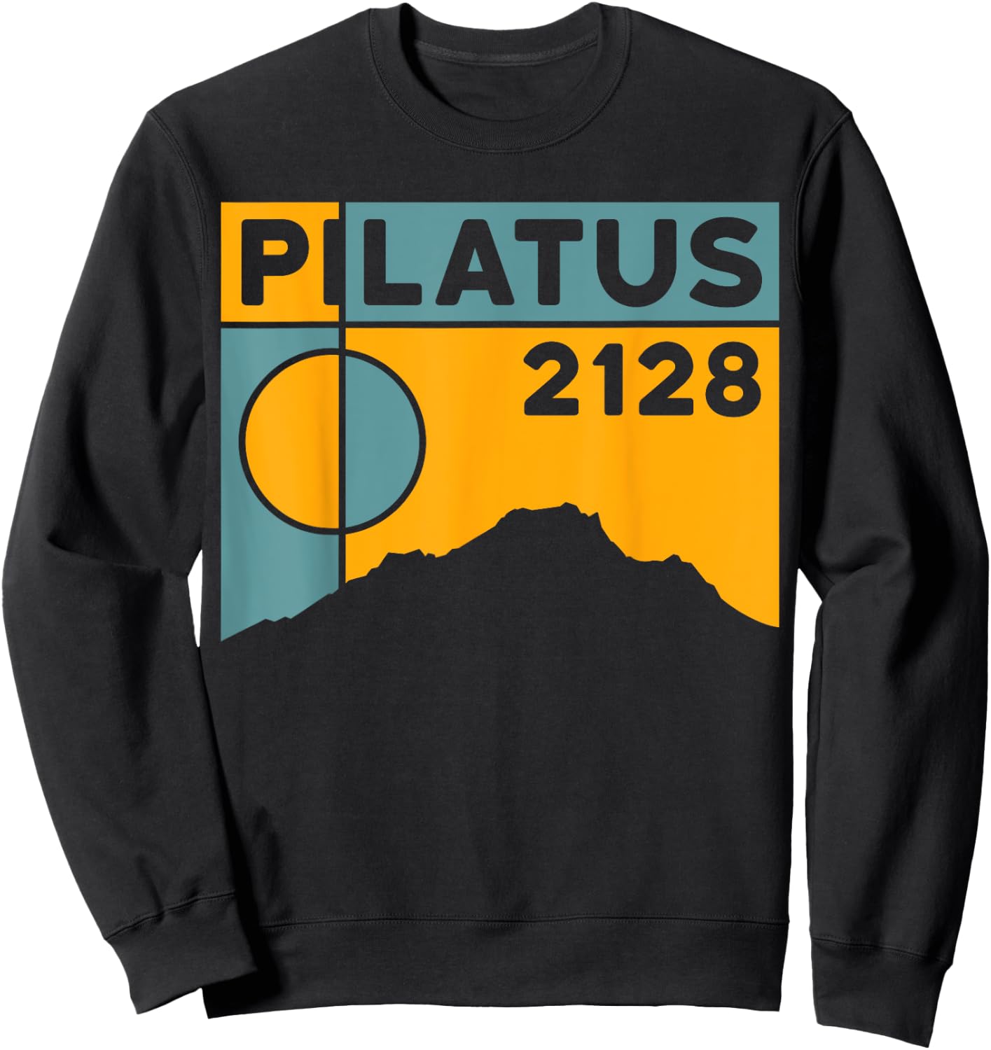 Mount Pilatus Hike Lucerne Swiss Hiking Gifts Switzerland Sweatshirt - Sweatshirt | Black