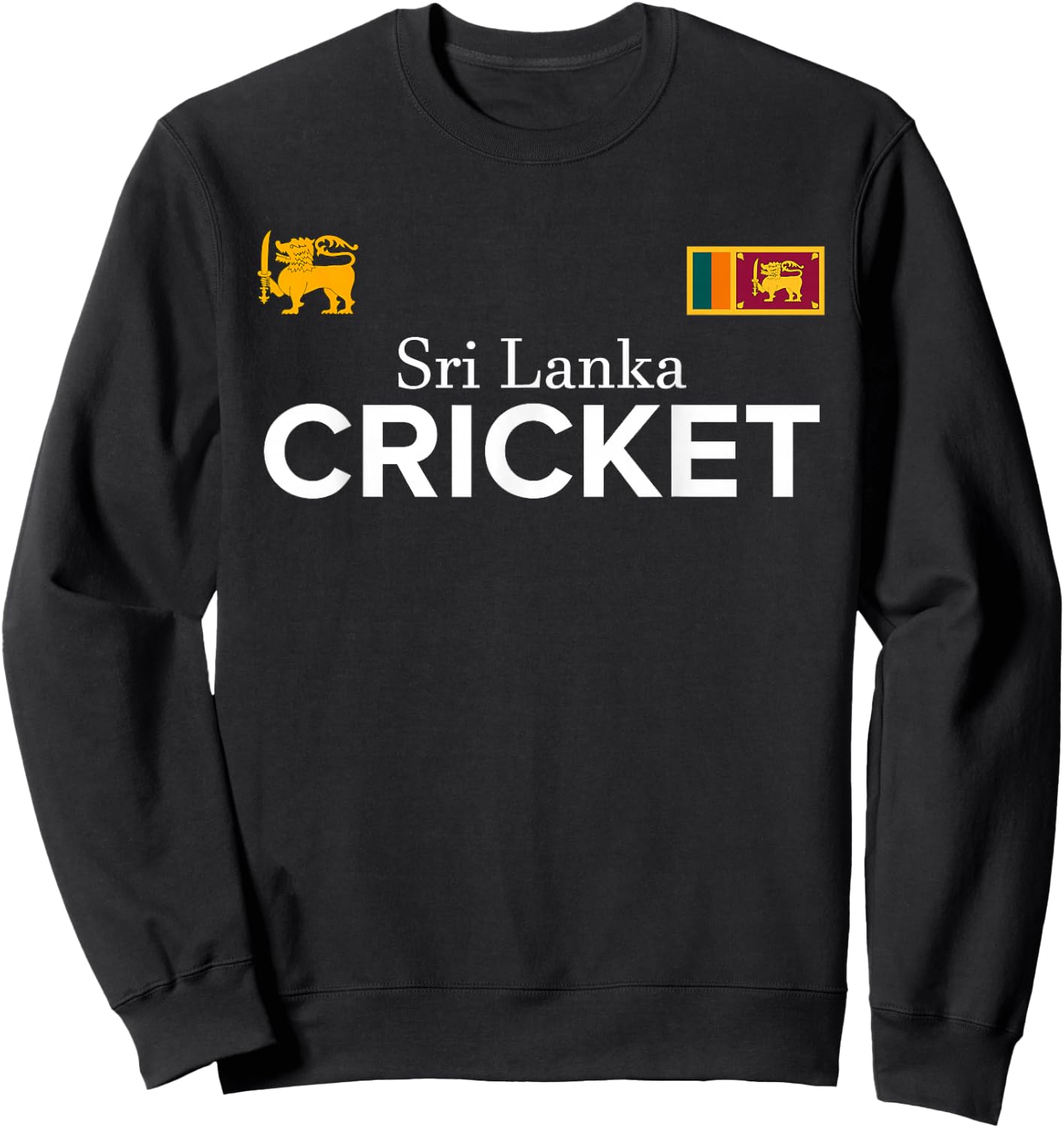 Cricket Sri Lanka Best Fans Gift Boys or Girls Sweatshirt - Sweatshirt | Black