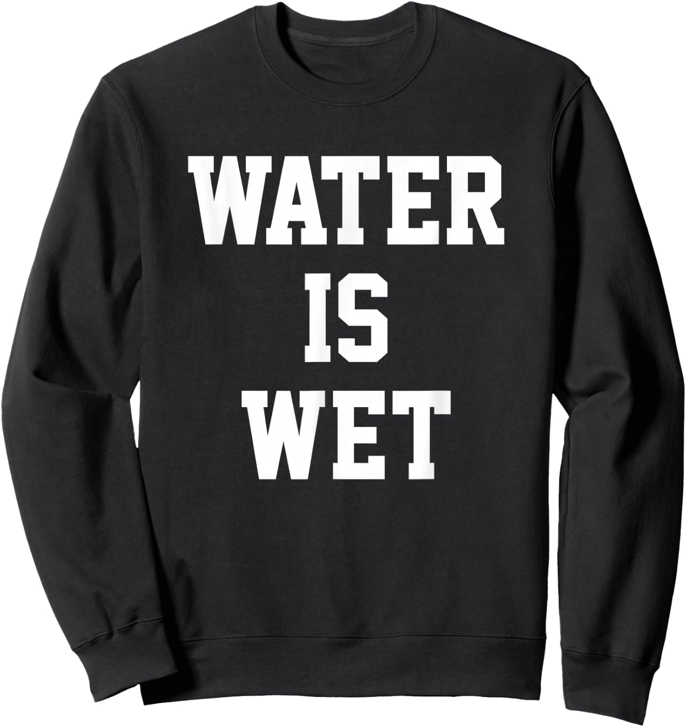 Water Is Wet Sweatshirt - Sweatshirt | Black