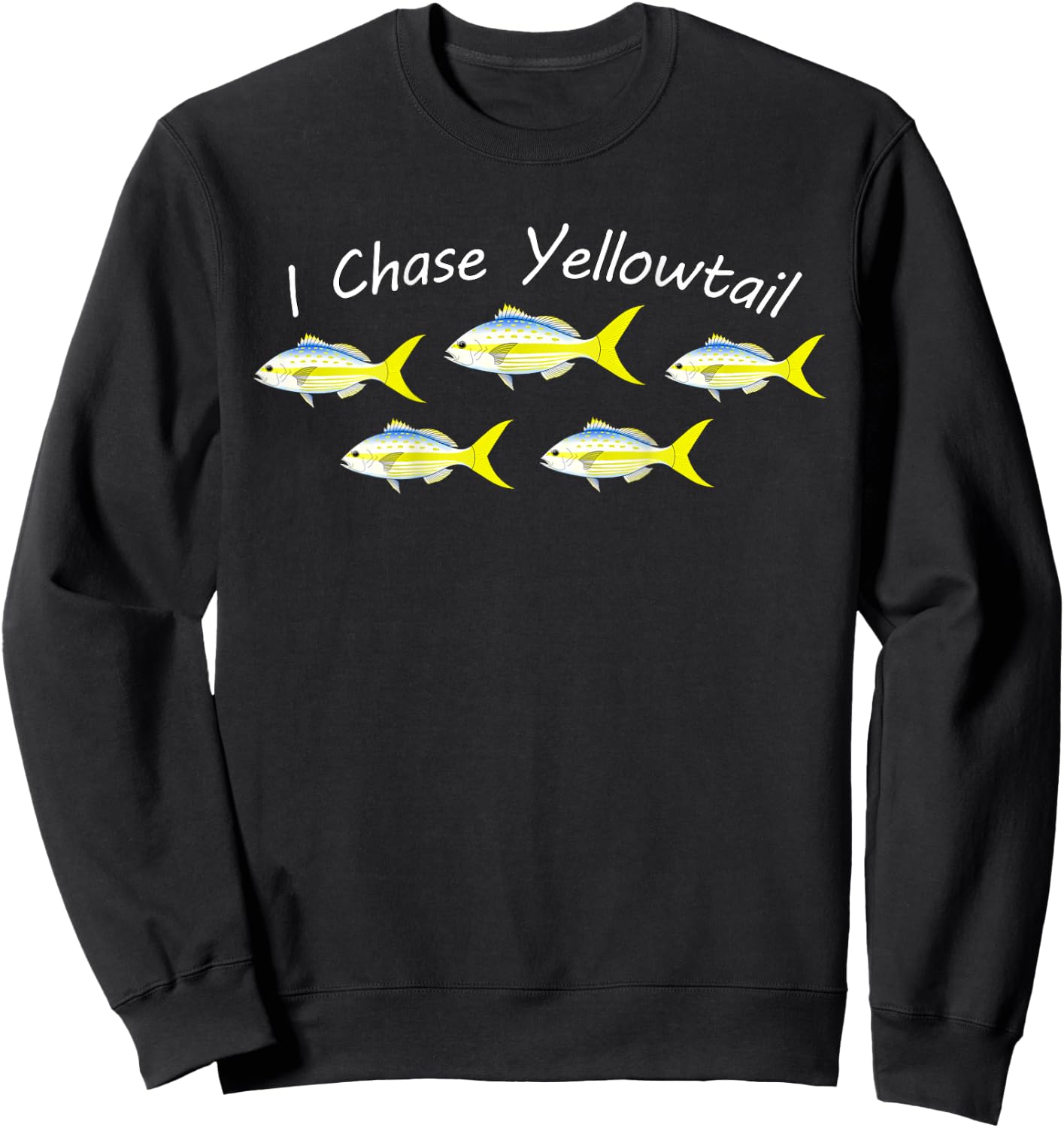 Yellowtail Snapper Fishing Sweatshirt - Sweatshirt | Black