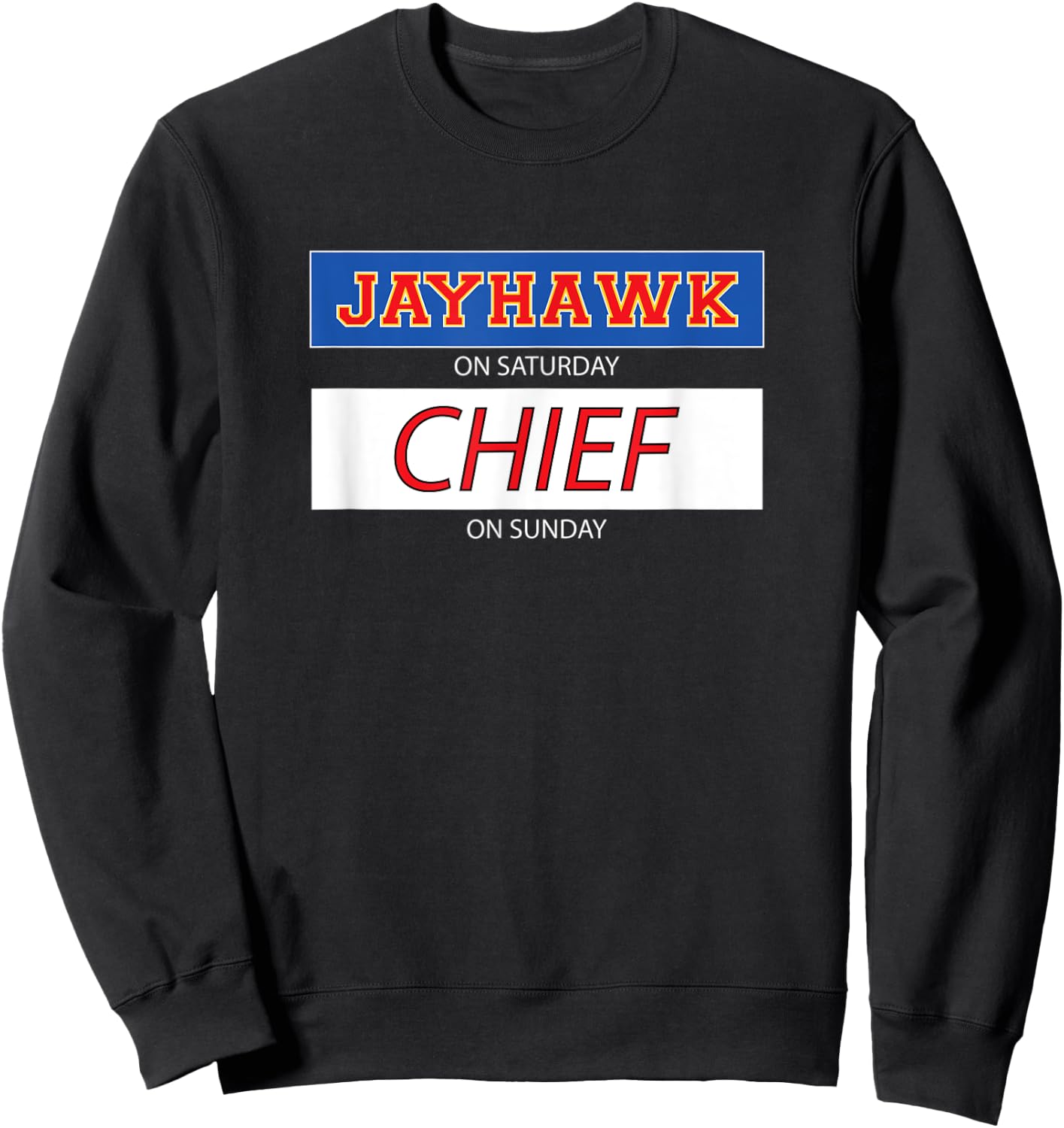 Jayhawk on Sunday Chief on Sunday Sweatshirt - Sweatshirt | Black