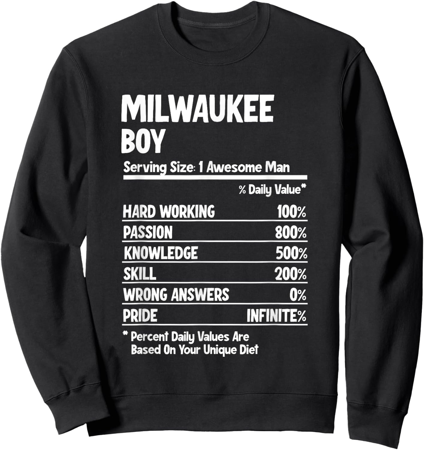 Boy from Milwaukee Sweatshirt - Sweatshirt | Black