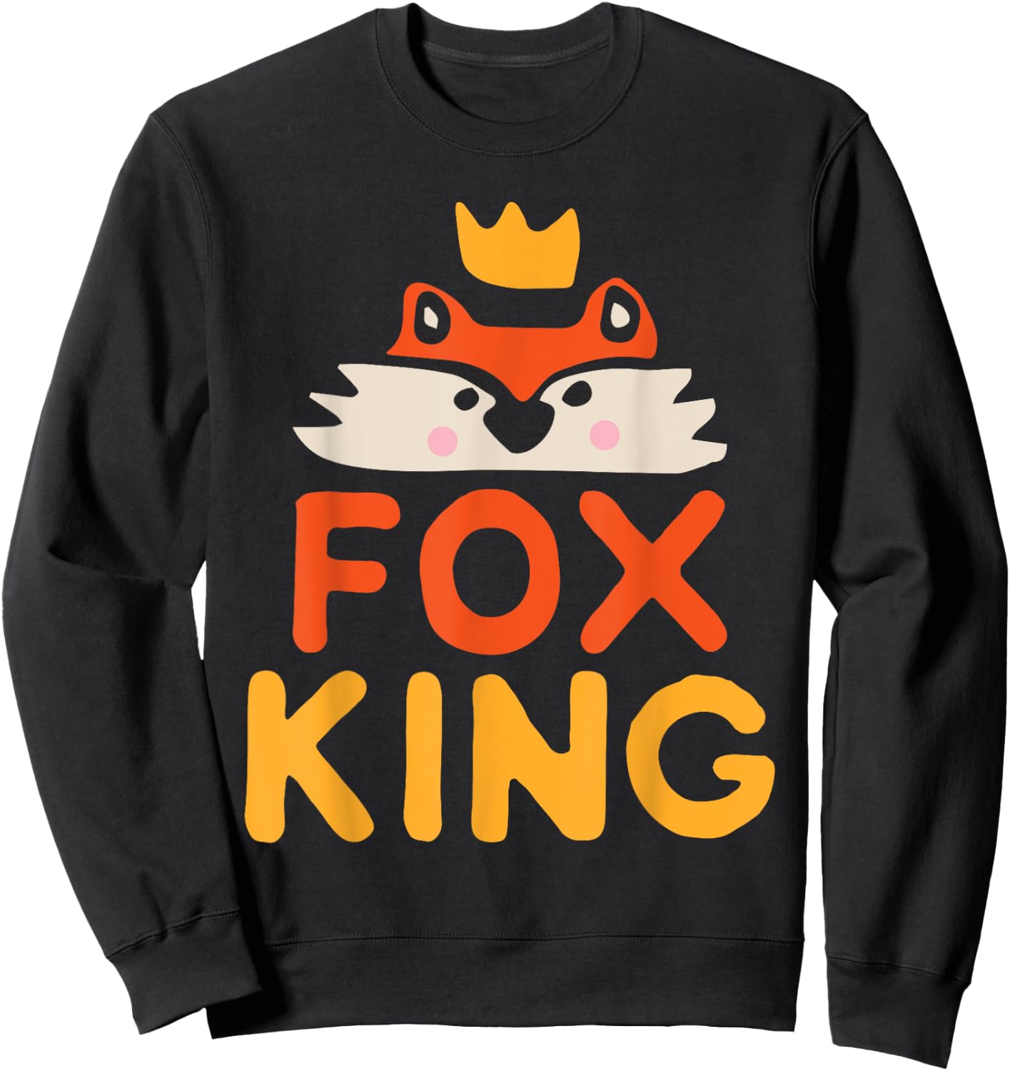 Fox King Sweatshirt - Sweatshirt | Black