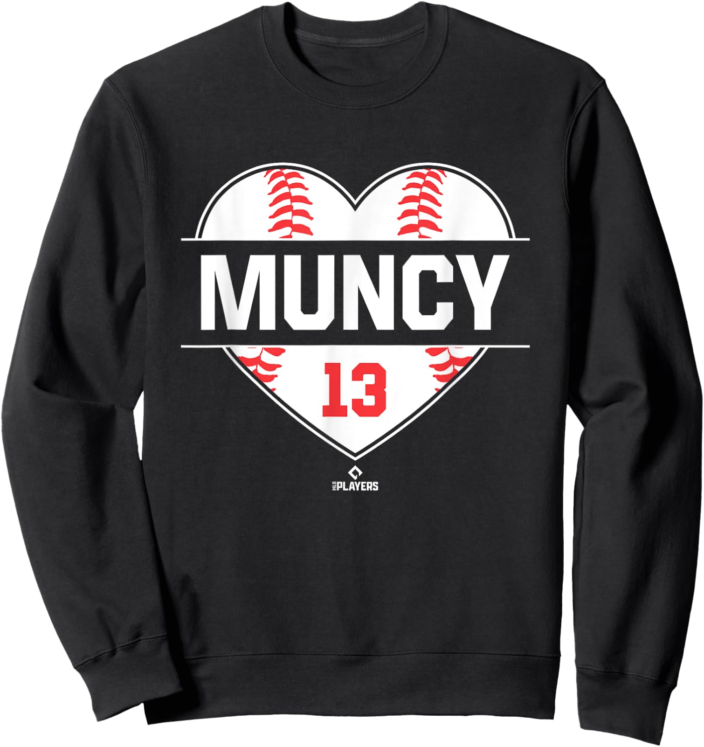 Vintage Baseball Bat Gameday Max Muncy Los Angeles MLBPA Sweatshirt - Sweatshirt | Black
