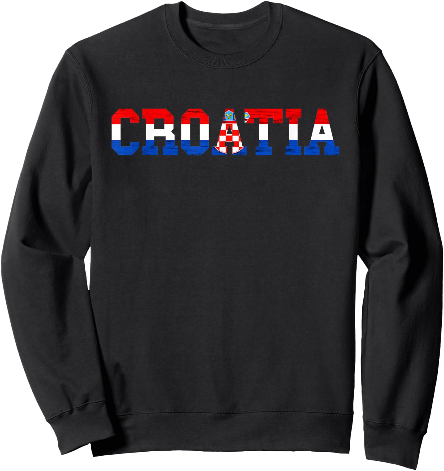Croatia Flag Croatian Pride Hrvatska Croatian Roots Croatia Sweatshirt - Sweatshirt | Black