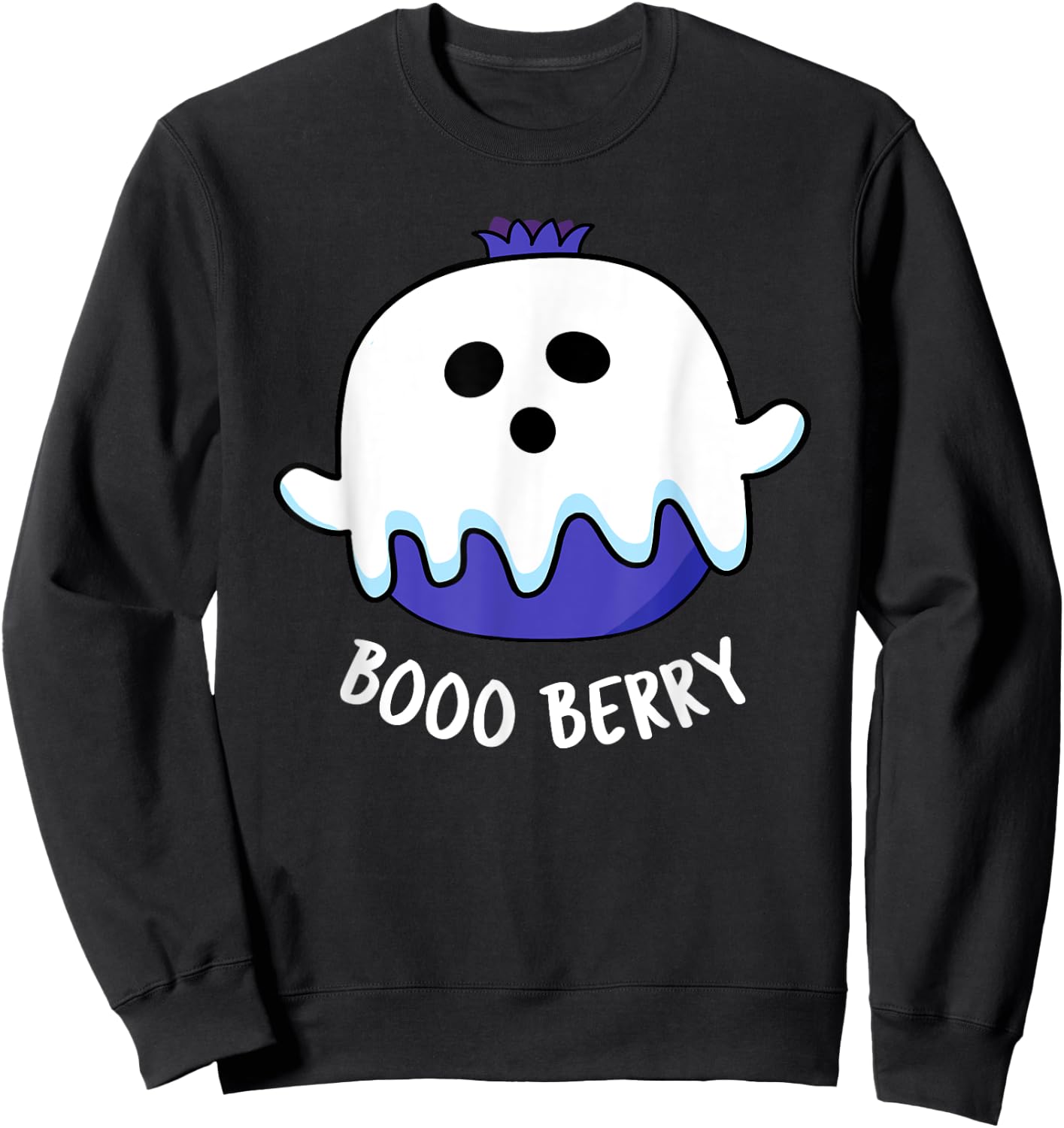 Boo Berry Funny Fruit Pun Sweatshirt - Sweatshirt | Black