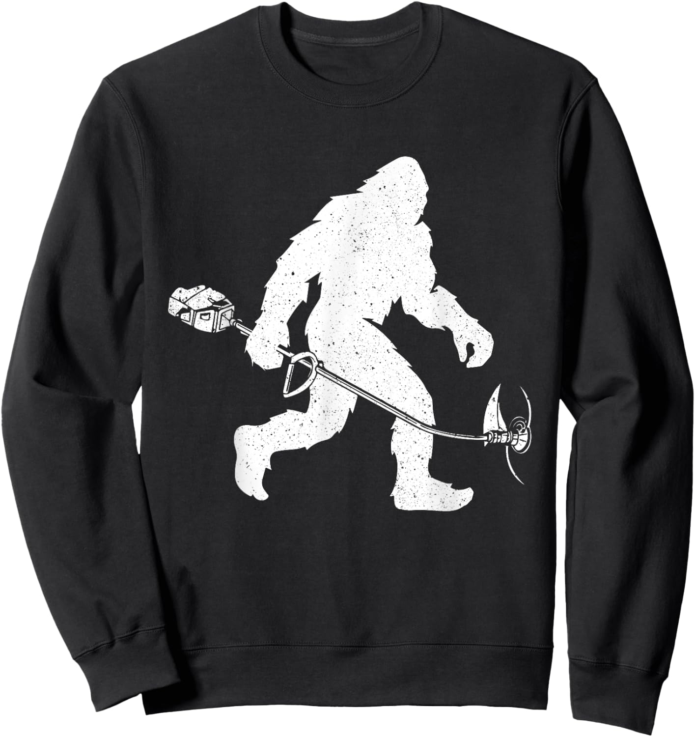 Lawn Trimmer - Bigfoot Sasquatch Grass Landscape Landscaper Sweatshirt - Sweatshirt | Black