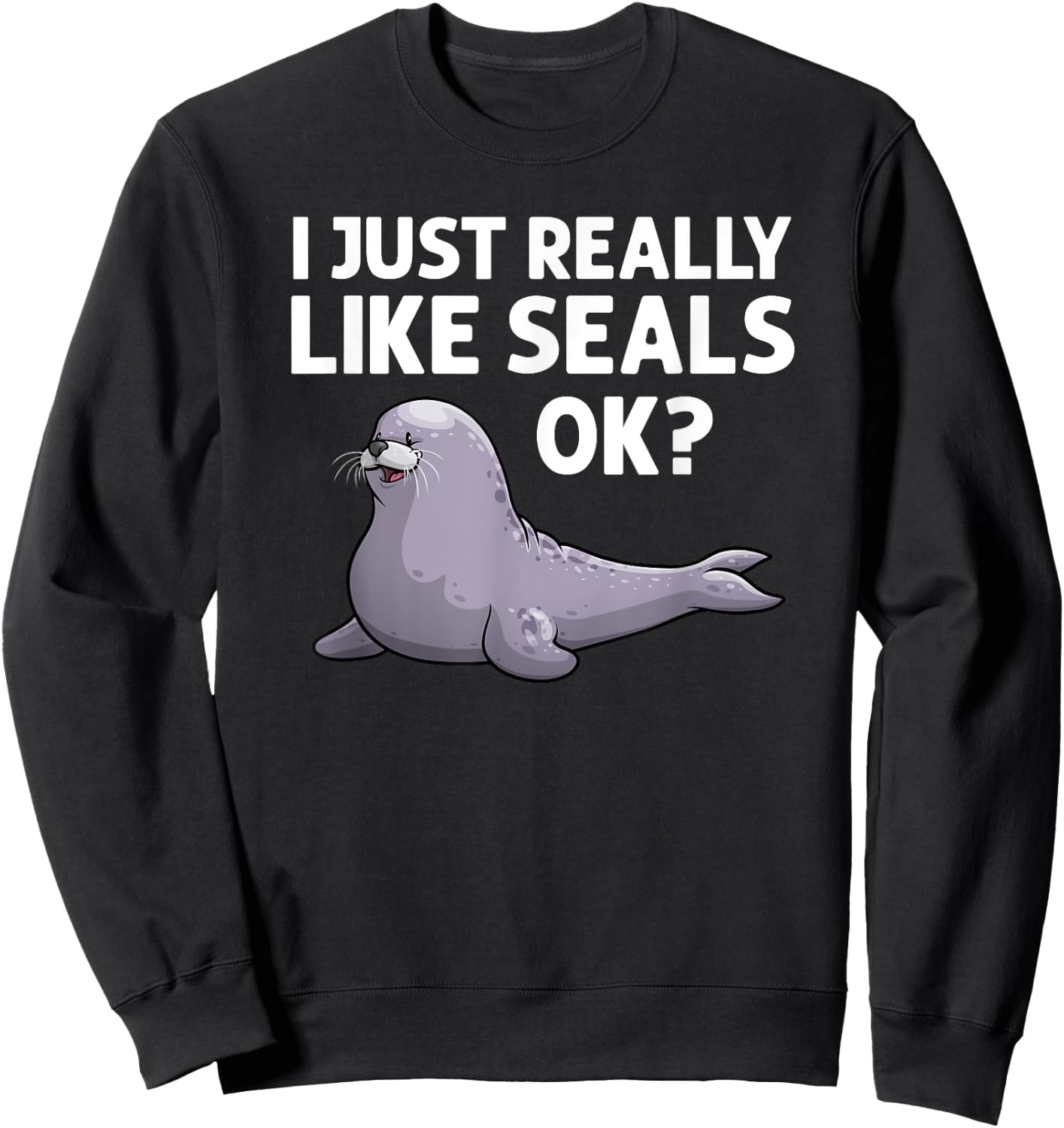 Cool Seal Women Sea Lion Zookeeper Sea Animal Seals Sweatshirt - Sweatshirt | Black