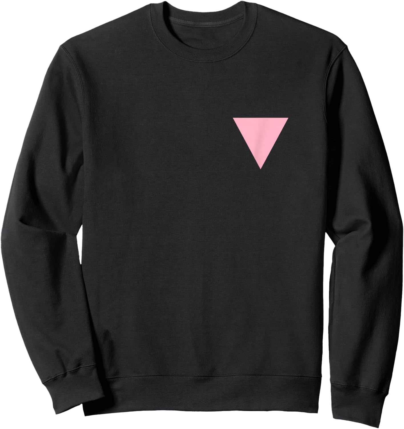 Gay Pride Small Pink Triangle Sweatshirt - Sweatshirt | Black