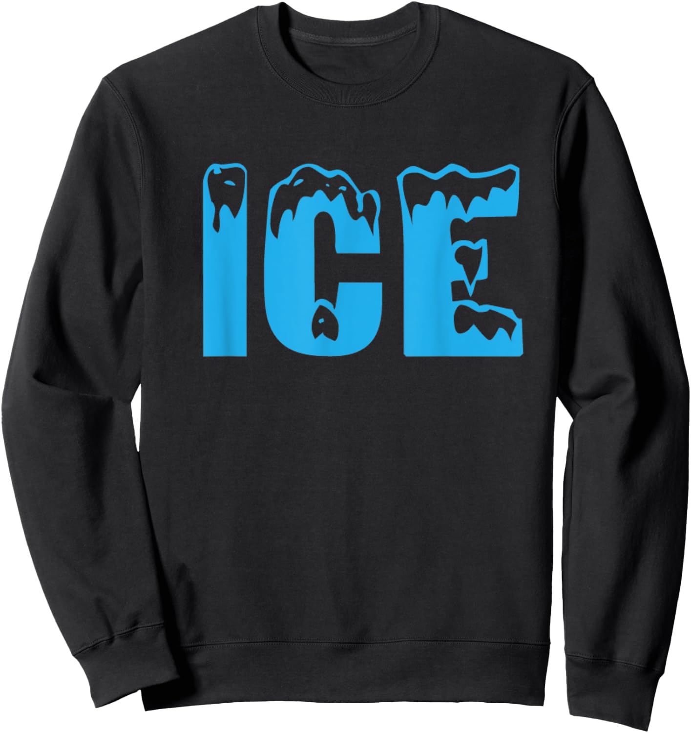 Ice Ice and Baby Funny Family Halloween Costume Couples 2023 Sweatshirt - Sweatshirt | Black