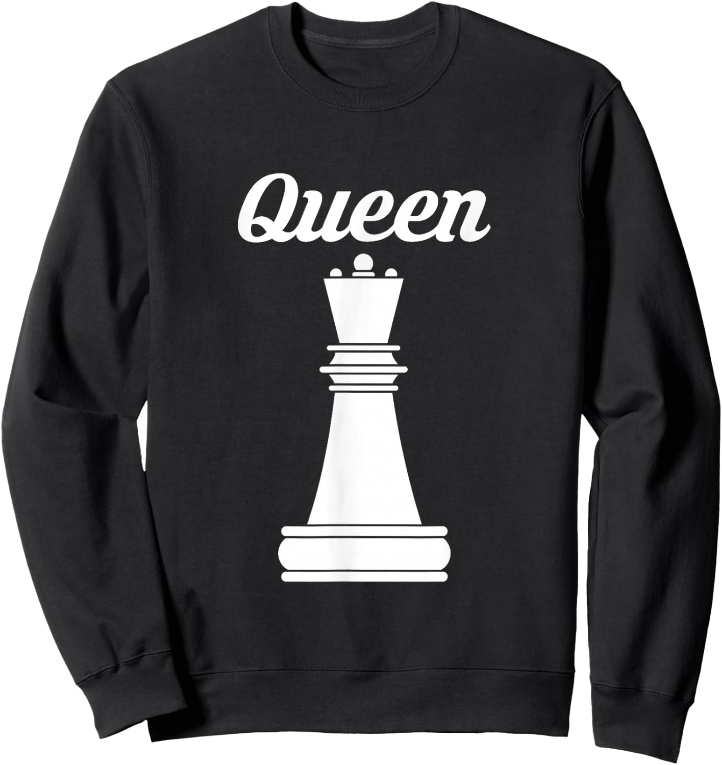 Queen Chess Player Sweatshirt - Sweatshirt | Black
