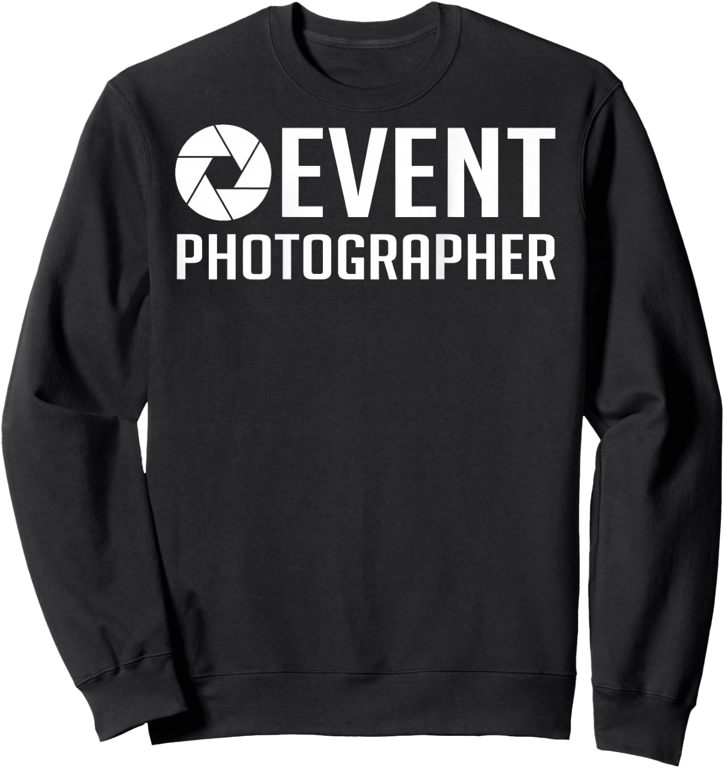 Official Staff Job (Back Printed) Event Photographer Sweatshirt - Sweatshirt | Black