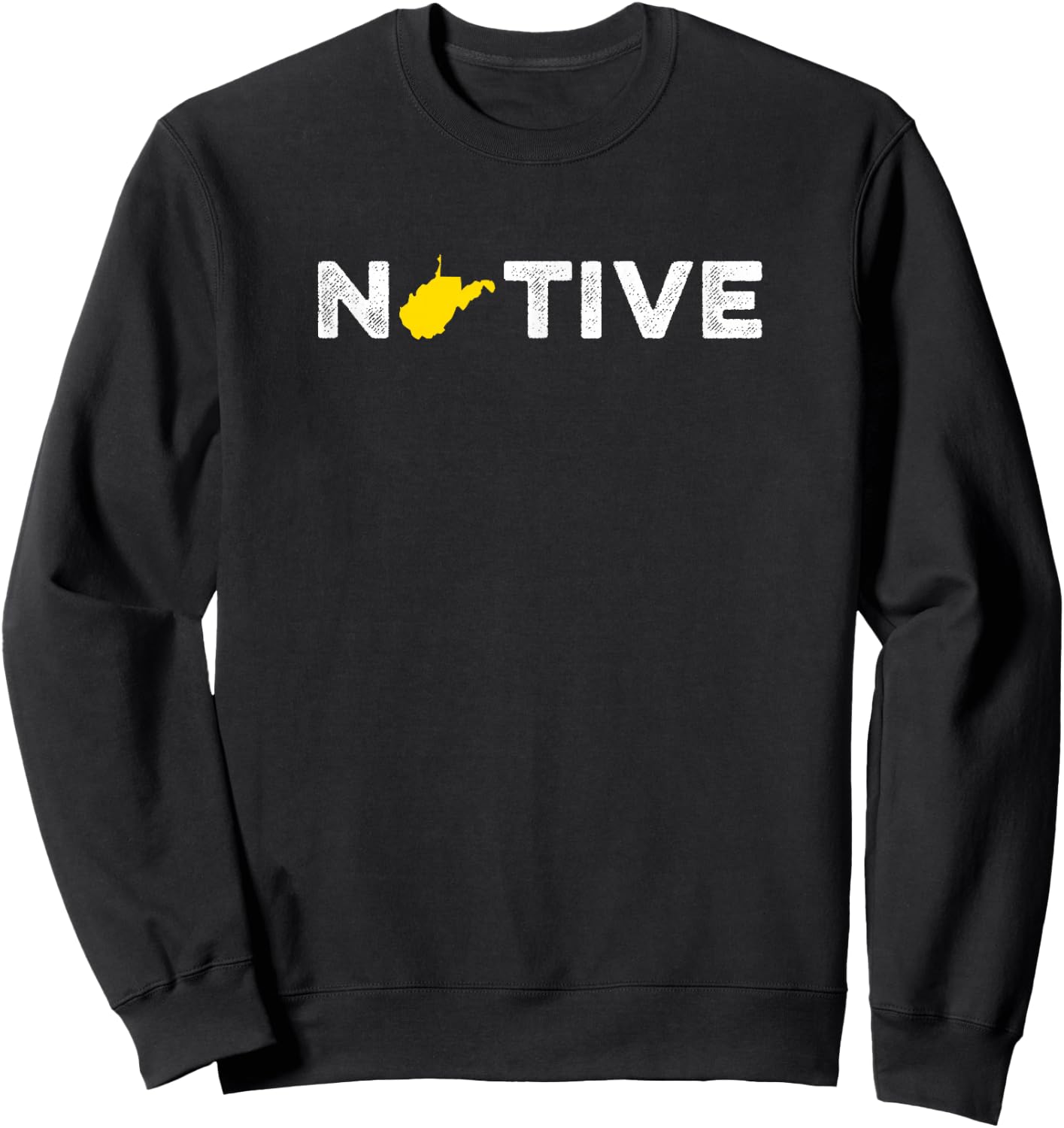Native West Virginia Home State Pride Hiking Sweatshirt - Sweatshirt | Black