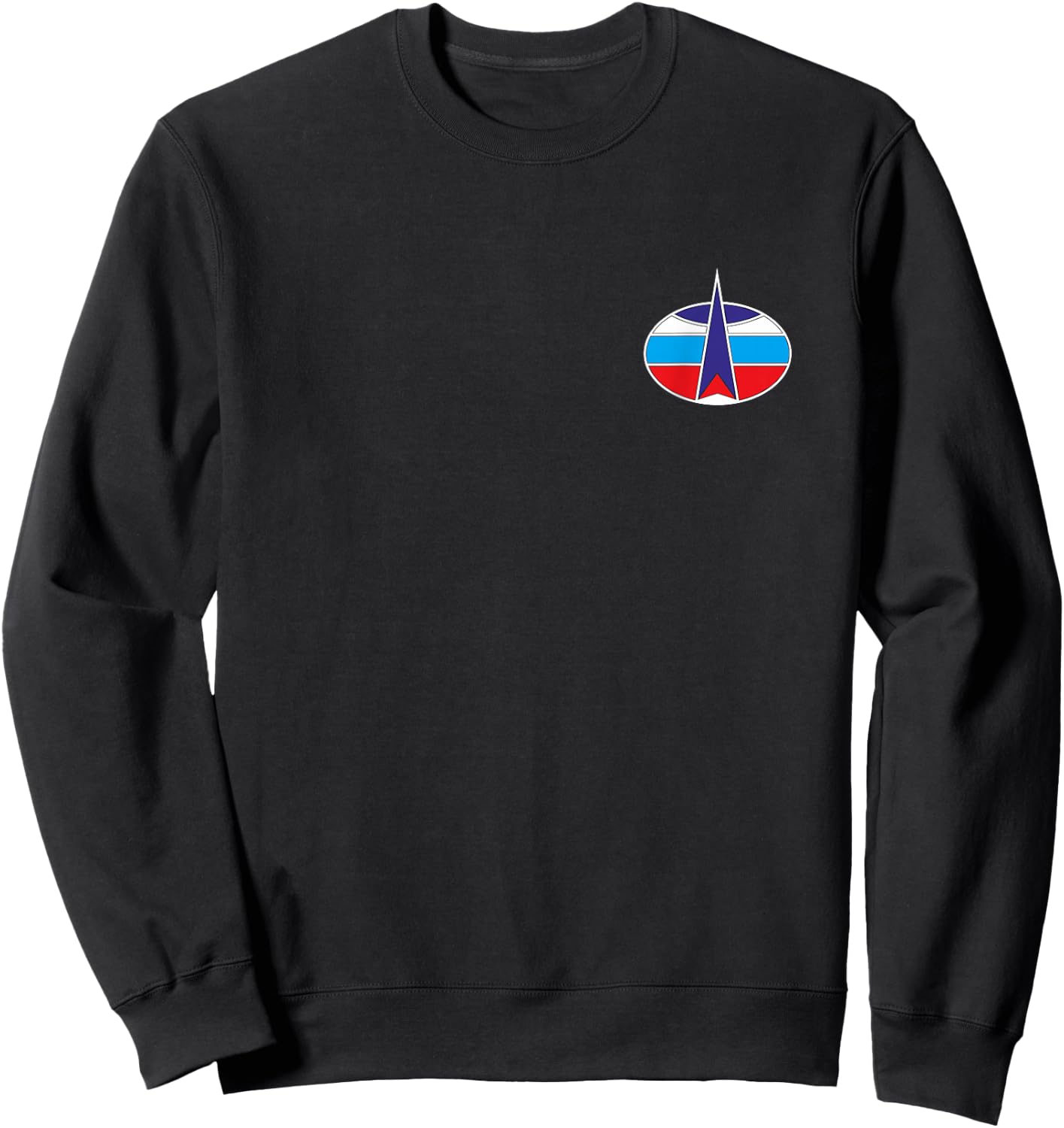 Russian Space Forces Program Russia Aerospace Patriot Sweatshirt - Sweatshirt | Black
