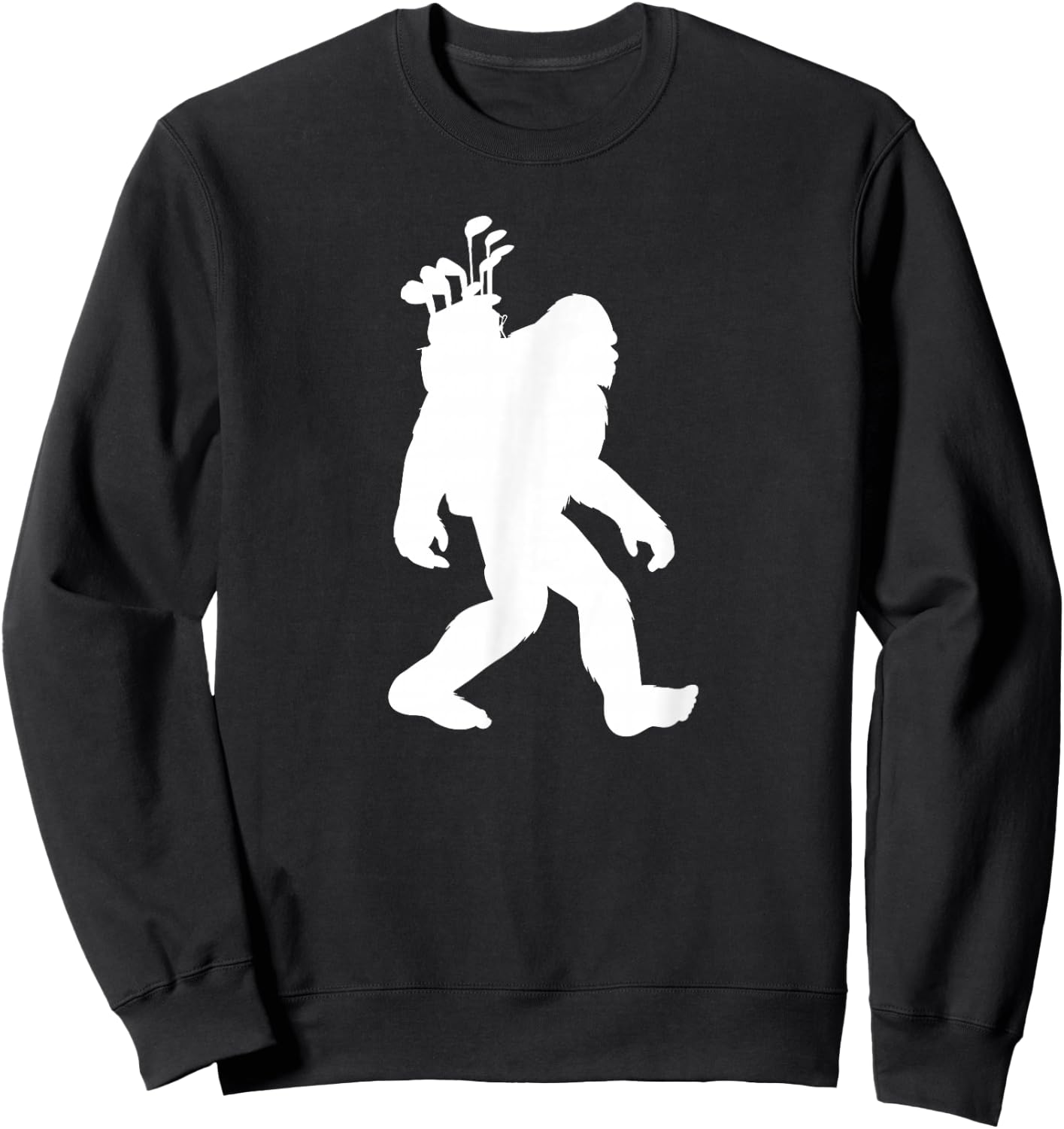 Bigfoot Golf funny Bigfoot Golfing Sweatshirt - Sweatshirt | Black