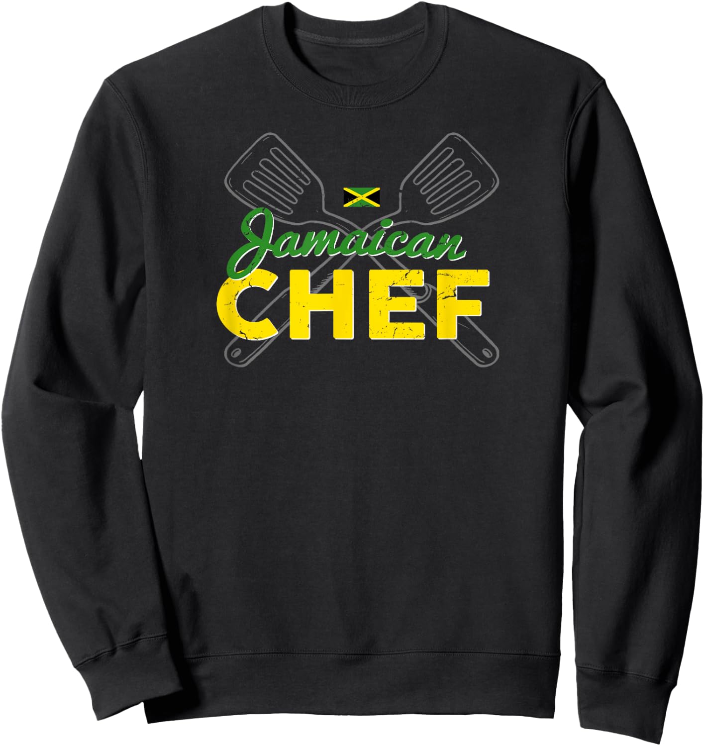 JAMAICAN CHEF Best Cooking Women & Men Sweatshirt - Sweatshirt | Black