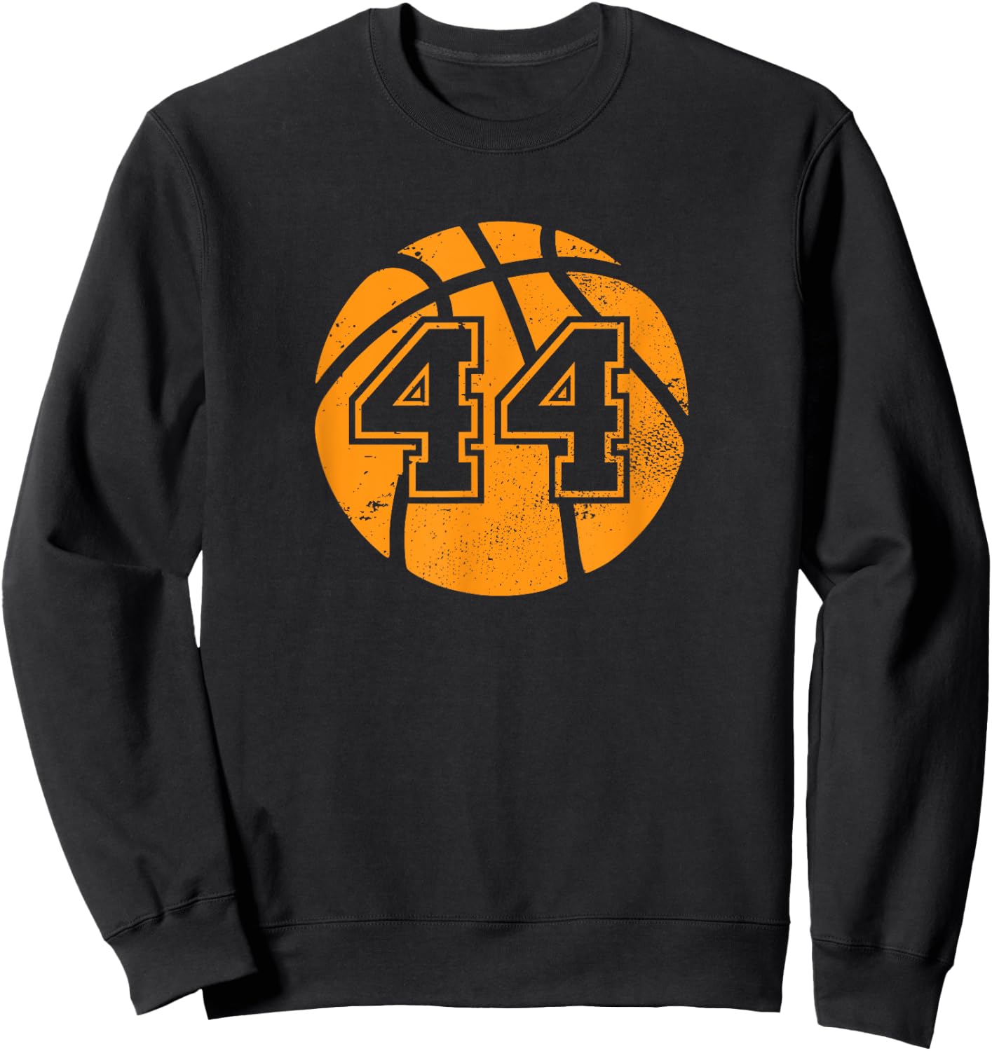 Basketball Player #44 Basketball Mom Dad Jersey Number 44 Sweatshirt - Sweatshirt | Black