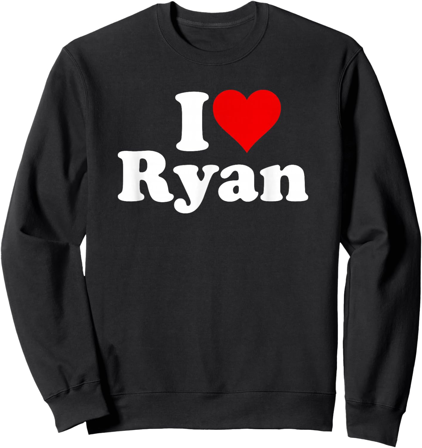 I Love Heart Ryan Sweatshirt - Sweatshirt | Black