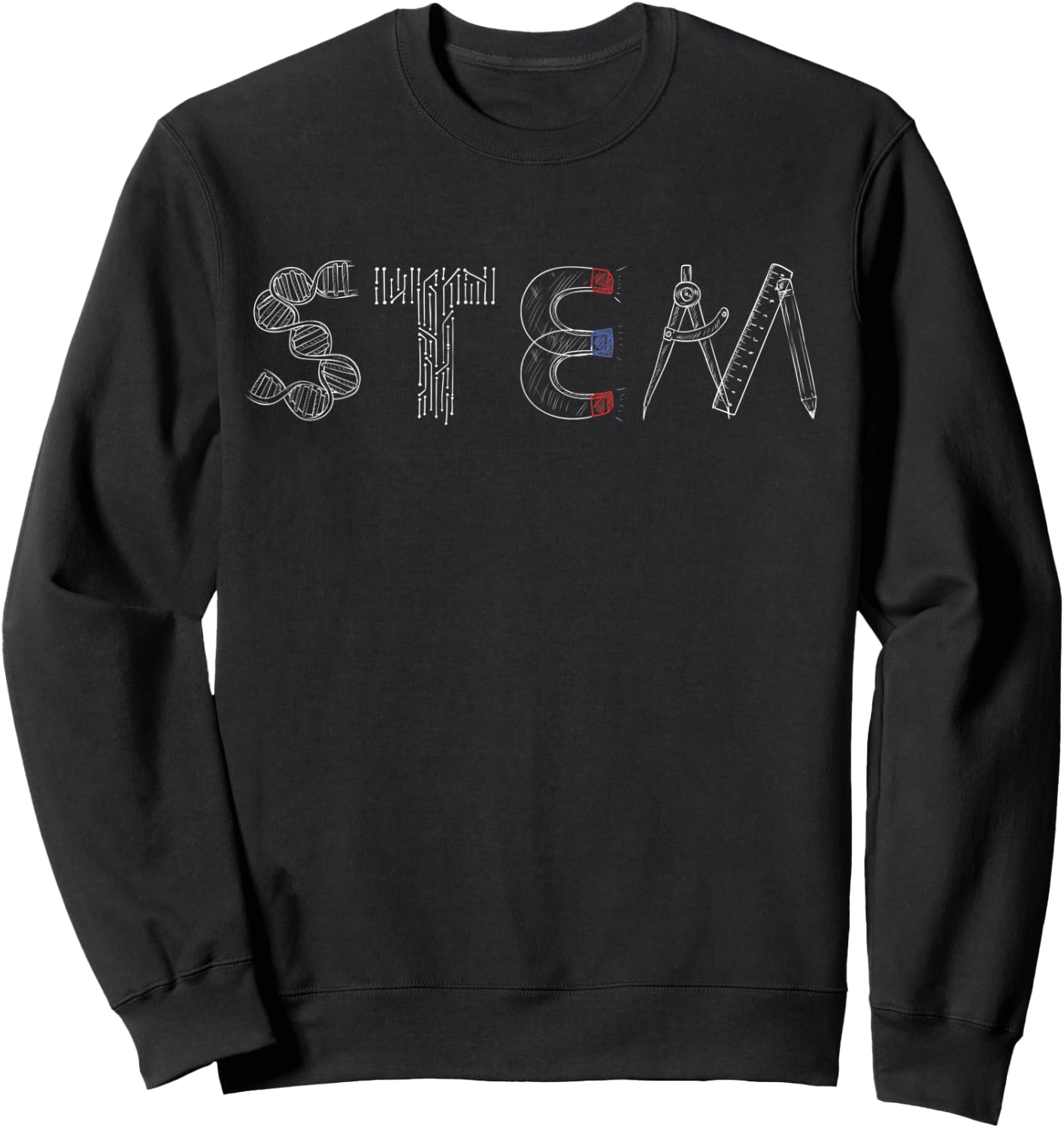 STEM Science Technology Engineering Math Teacher Student Sweatshirt - Sweatshirt | Black