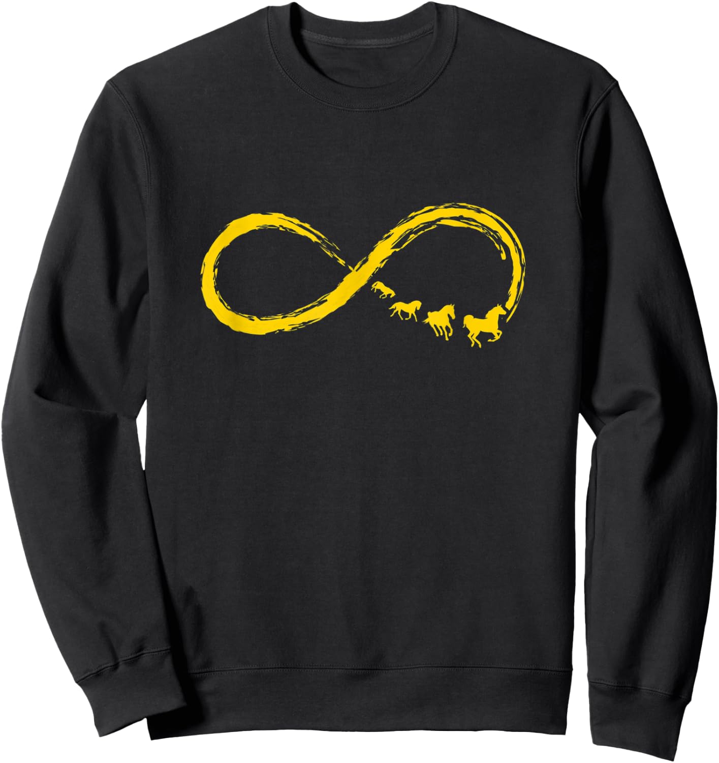 Funny Horse Lover Infinity Are Scarier Than You Think Sweatshirt - Sweatshirt | Black