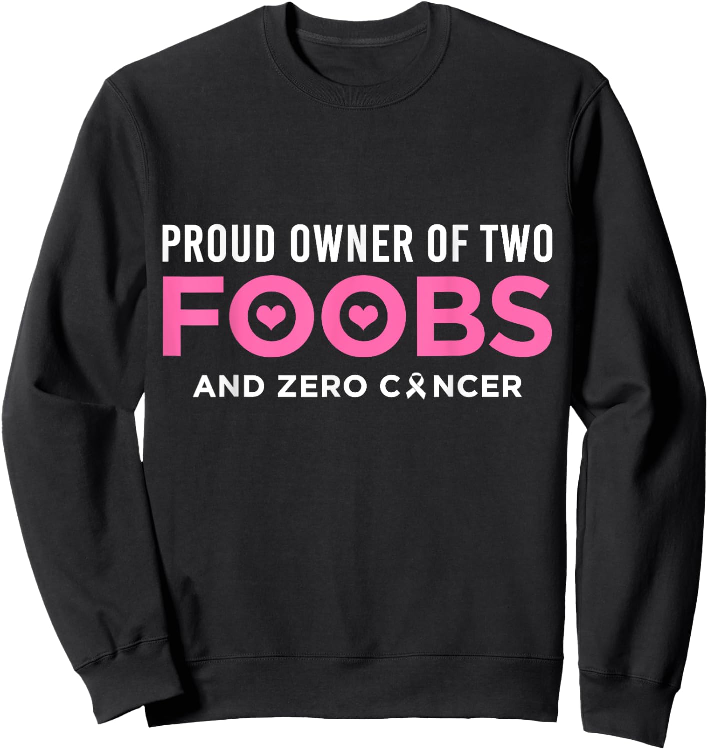 Funny Mastectomy Recovery Desgin - Post Mastectomy Sweatshirt - Sweatshirt | Black