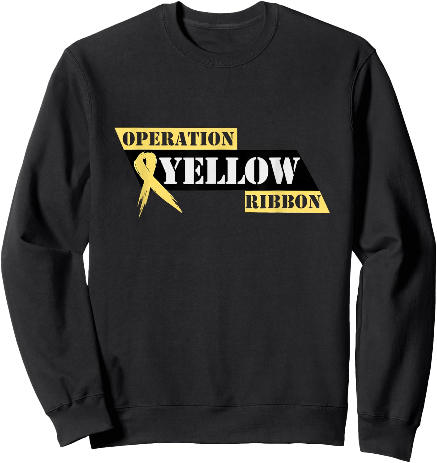 Operation Yellow Ribbon Official Logo New Jersey Sweatshirt - Sweatshirt | Black