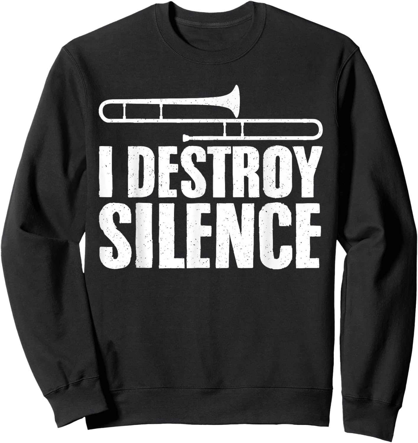 Cool Trombone Art Women Instrument Trombone Player Sweatshirt - Sweatshirt | Black