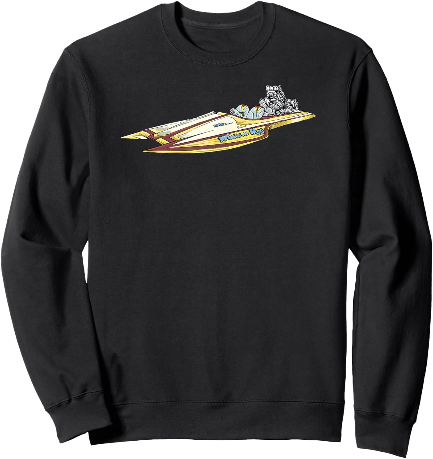 Drag Boat Racing I Drag Boat Driver Speedboat driver Sweatshirt - Sweatshirt | Black