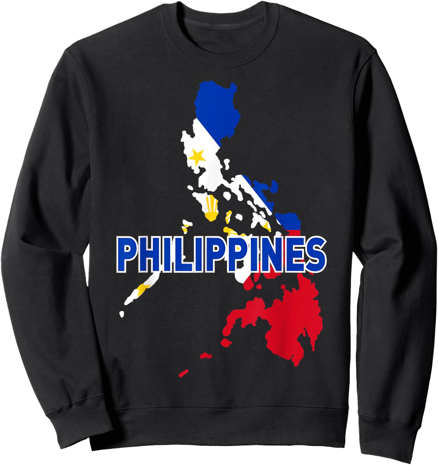 Proud Family and Patriotic Flag of Country Philippines Sweatshirt - Sweatshirt | Black