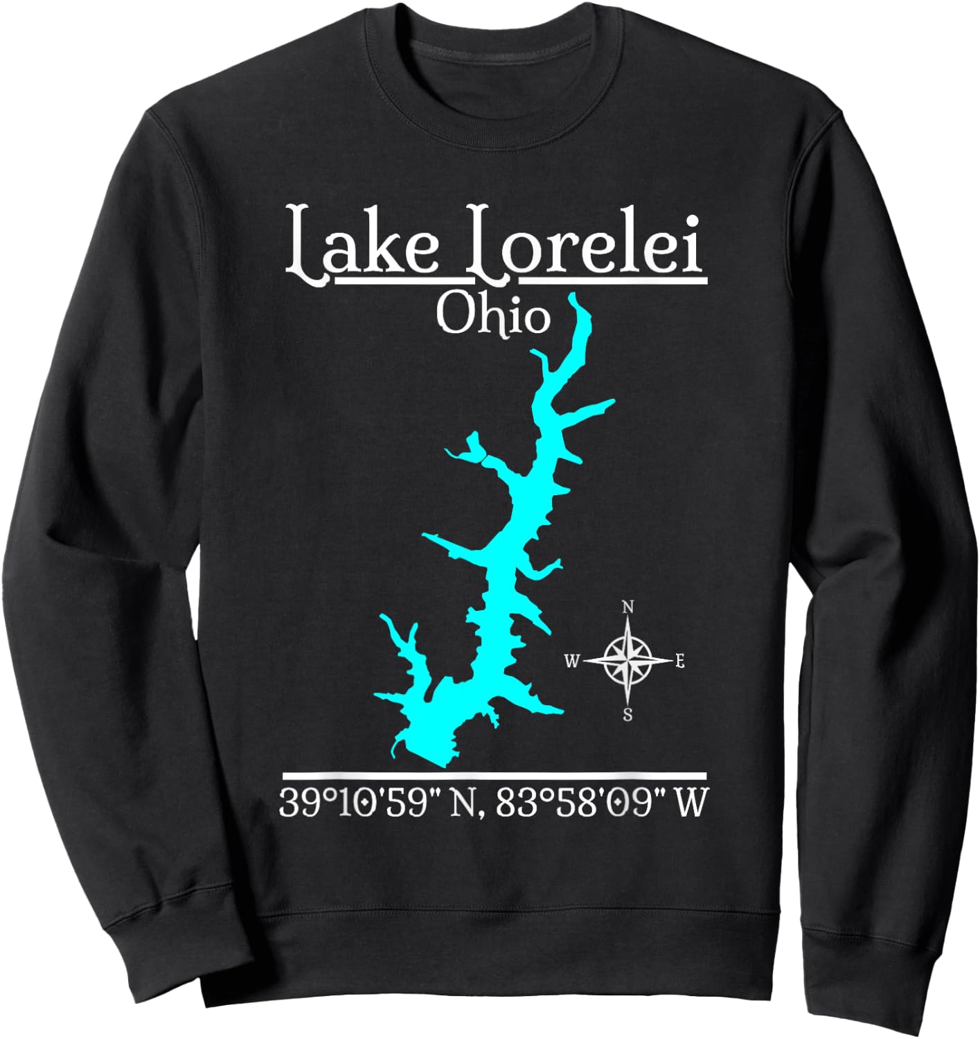 Lake Lorelei, Ohio Sweatshirt - Sweatshirt | Black