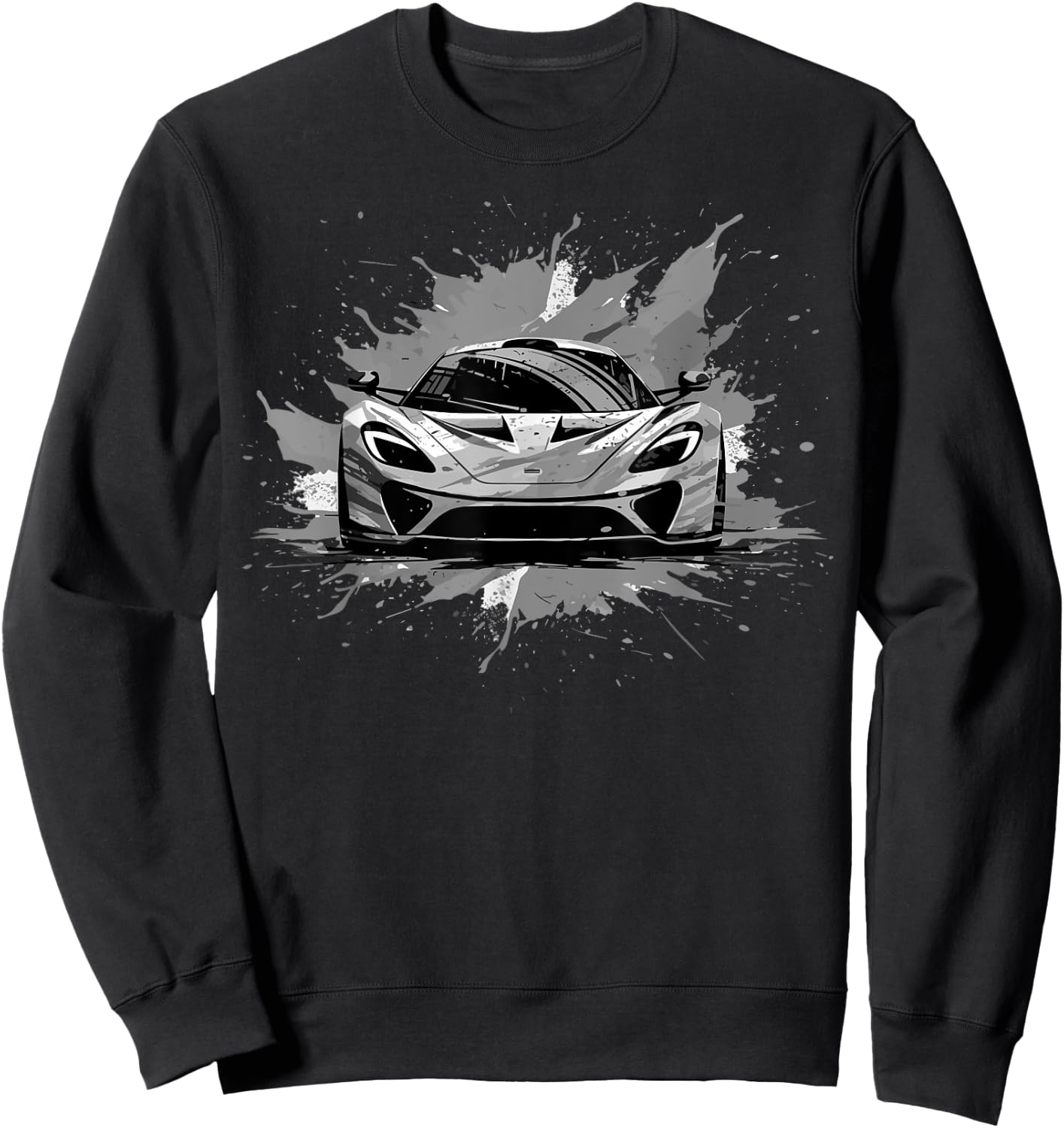 Exotic Concept Sports Car Supercar Luxury Hypercar Graphic Sweatshirt - Sweatshirt | Black