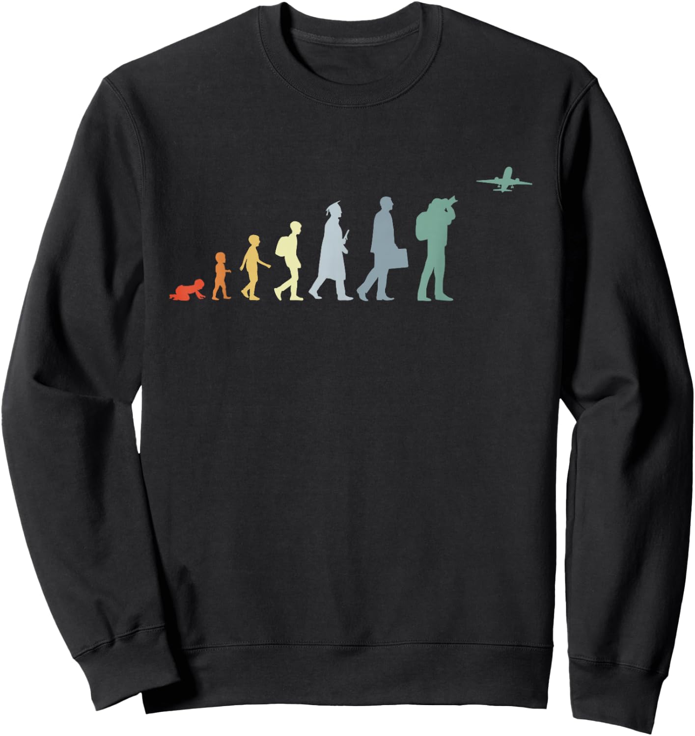 Plane Spotter Evolution Sweatshirt - Sweatshirt | Black