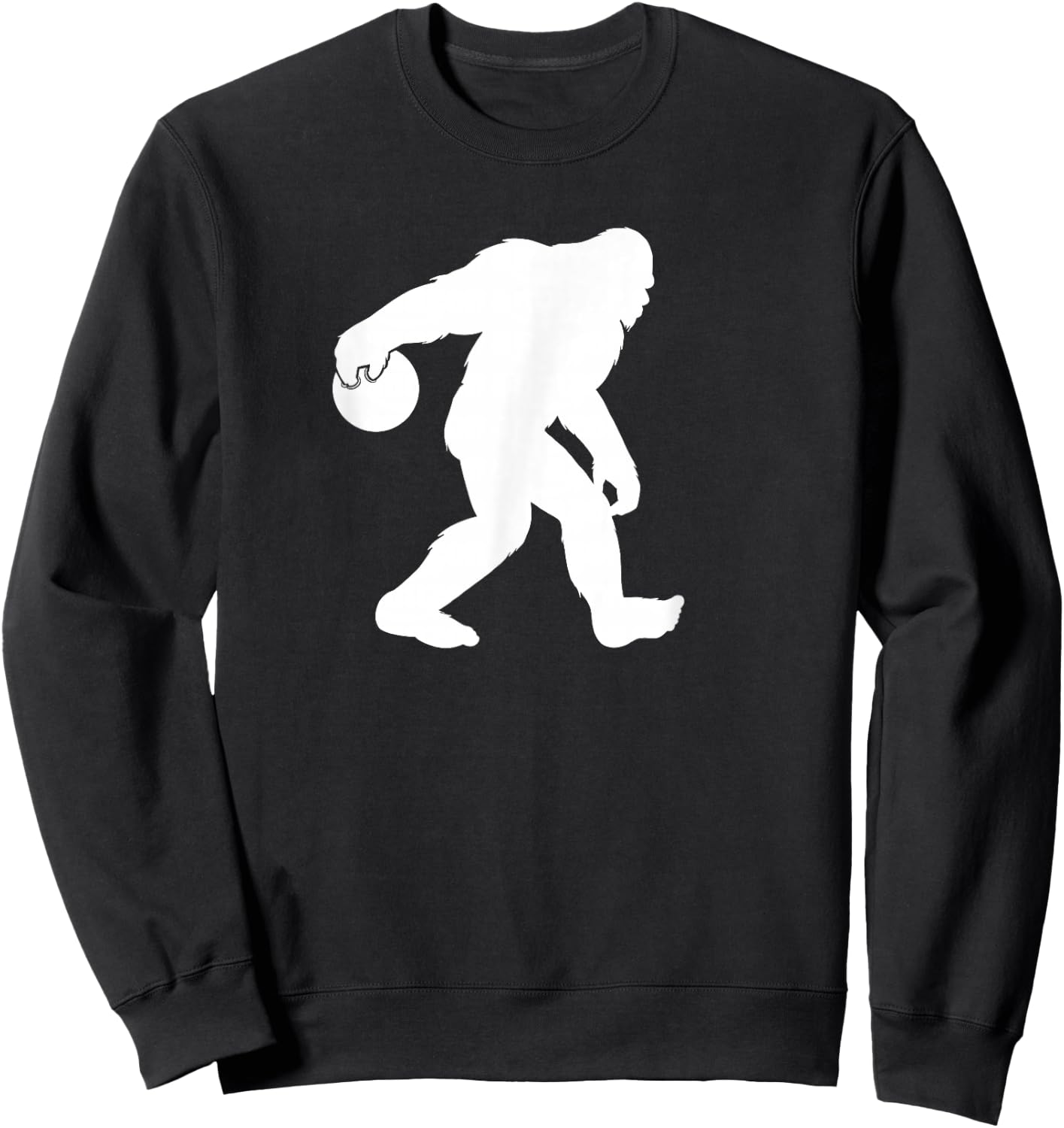 Bigfoot loves bowling funny Bigfoot bowling Sweatshirt - Sweatshirt | Black