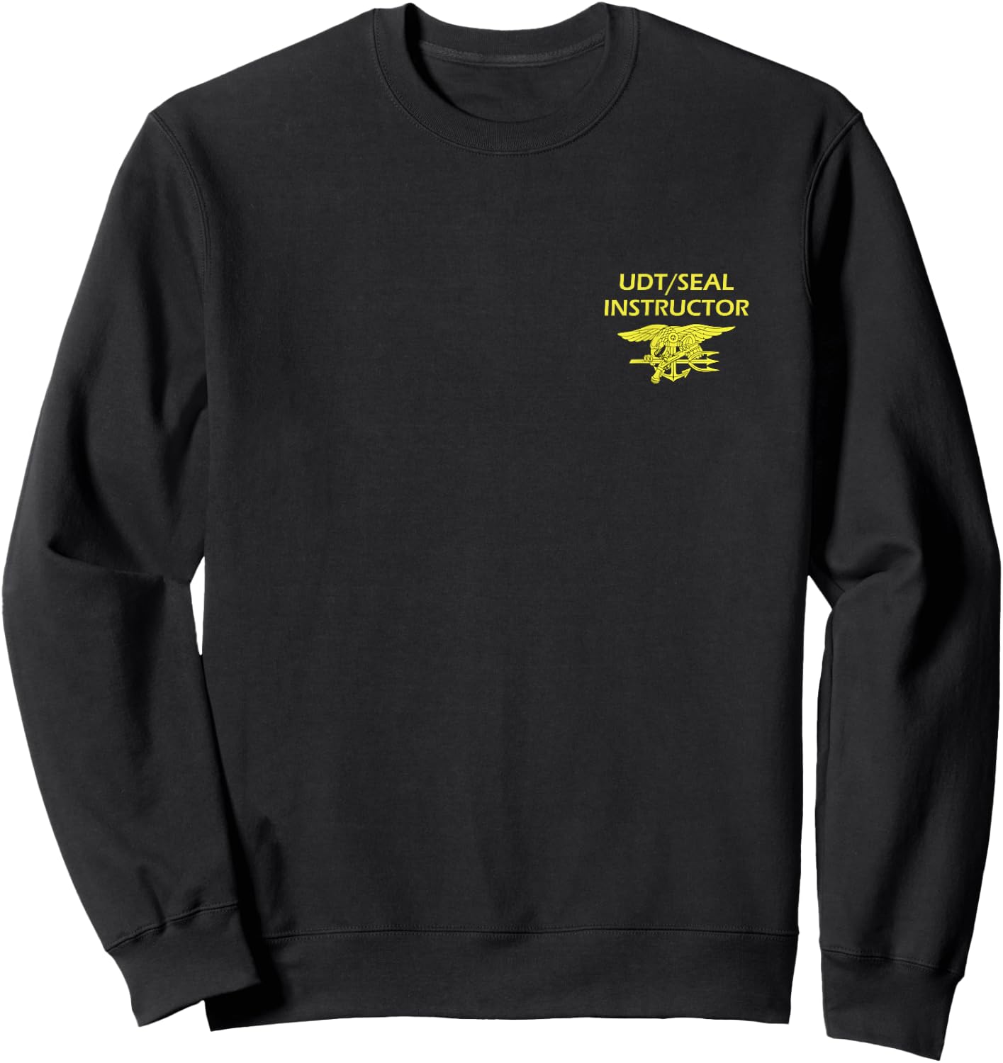 UDT Seal Instructor Uniform NSWC US Bluejacket Naval Navyman Sweatshirt - Sweatshirt | Black