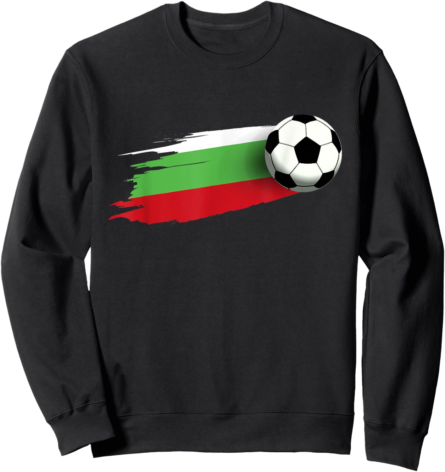 Bulgaria Flag Jersey Bulgarian Soccer Team Bulgarian Sweatshirt - Sweatshirt | Black