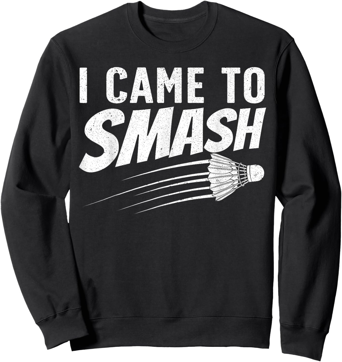 Funny Badminton Design Women Kids Badminton Players Sweatshirt - Sweatshirt | Black