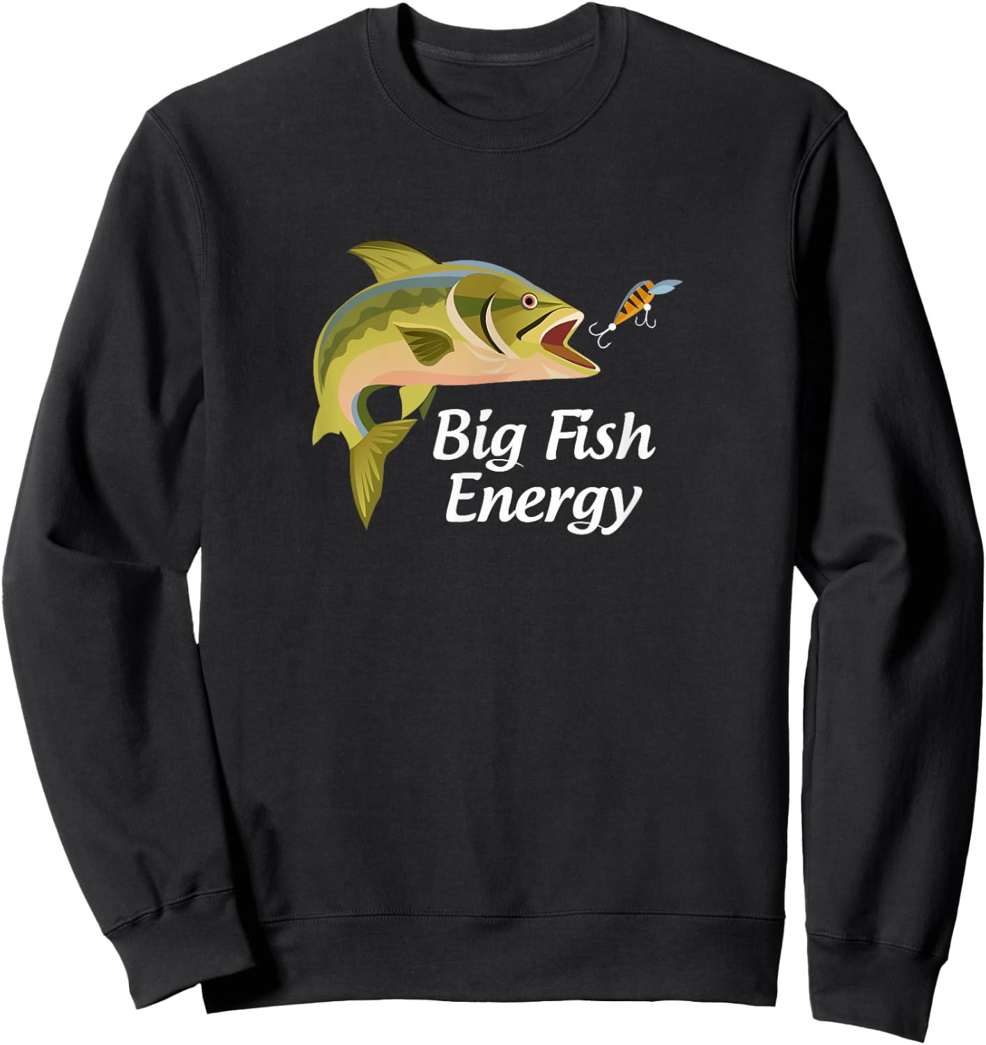 Big Fish Energy Sweatshirt - Sweatshirt | Black