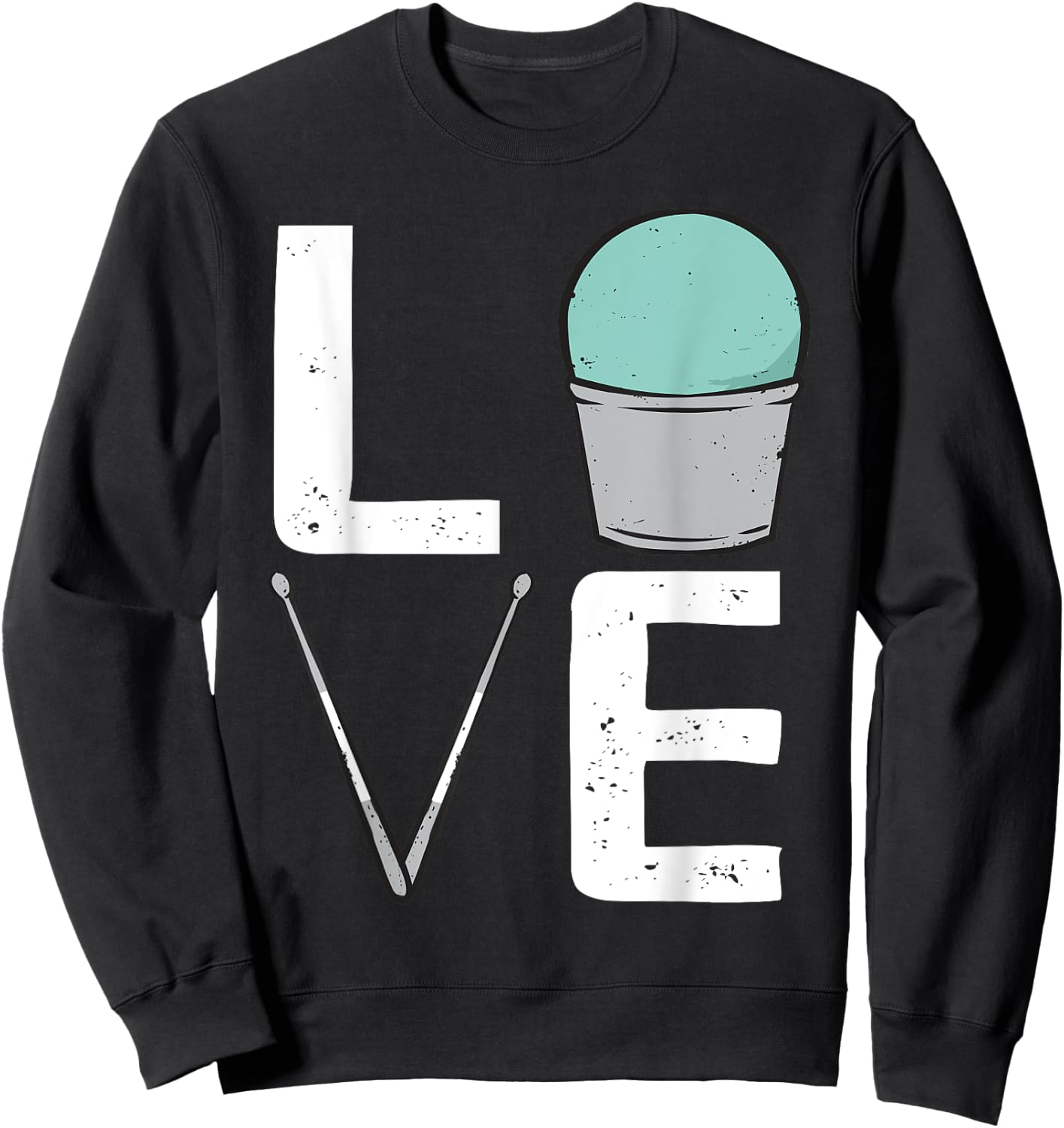 Cardio Drumming Love Gym Fitness Class Workout Sweatshirt - Sweatshirt | Black