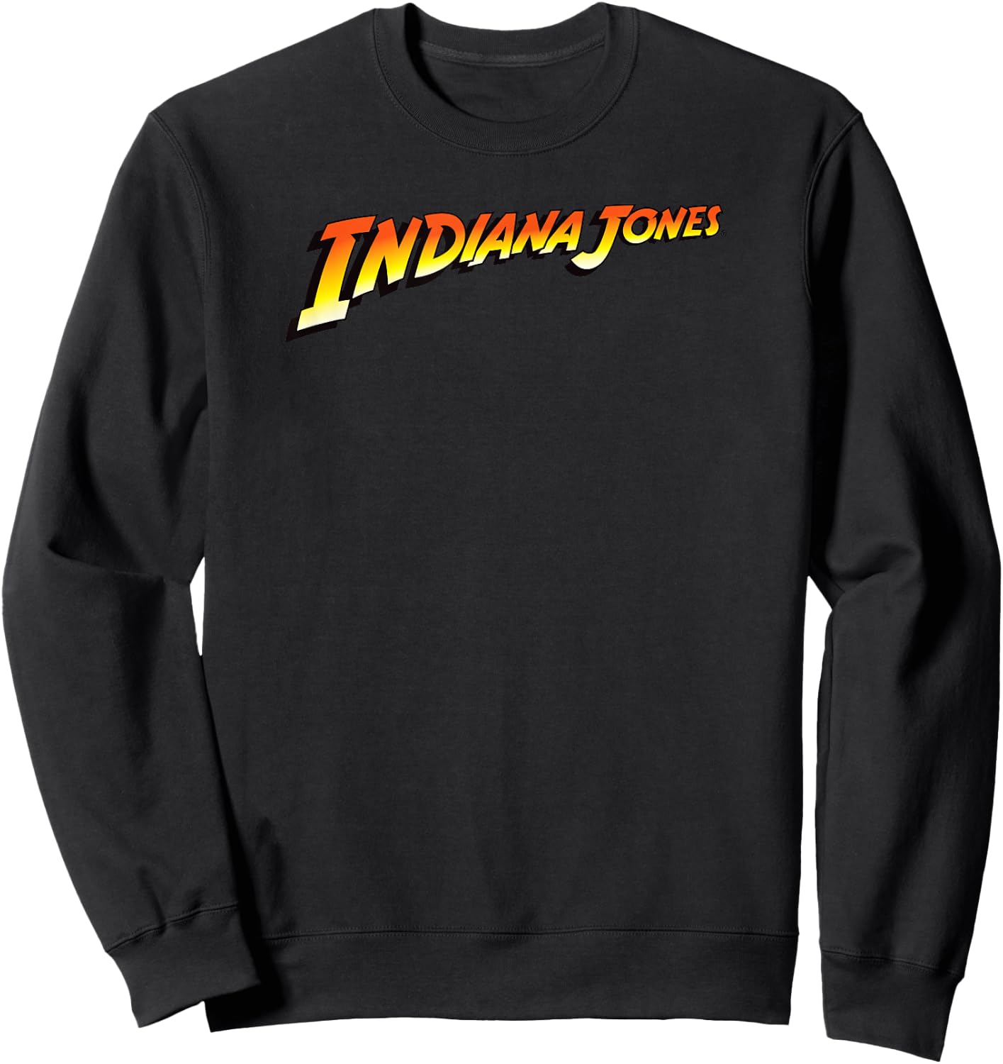 Indiana Jones Raiders Of The Lost Ark Indiana Jones Logo Sweatshirt - Sweatshirt | Black