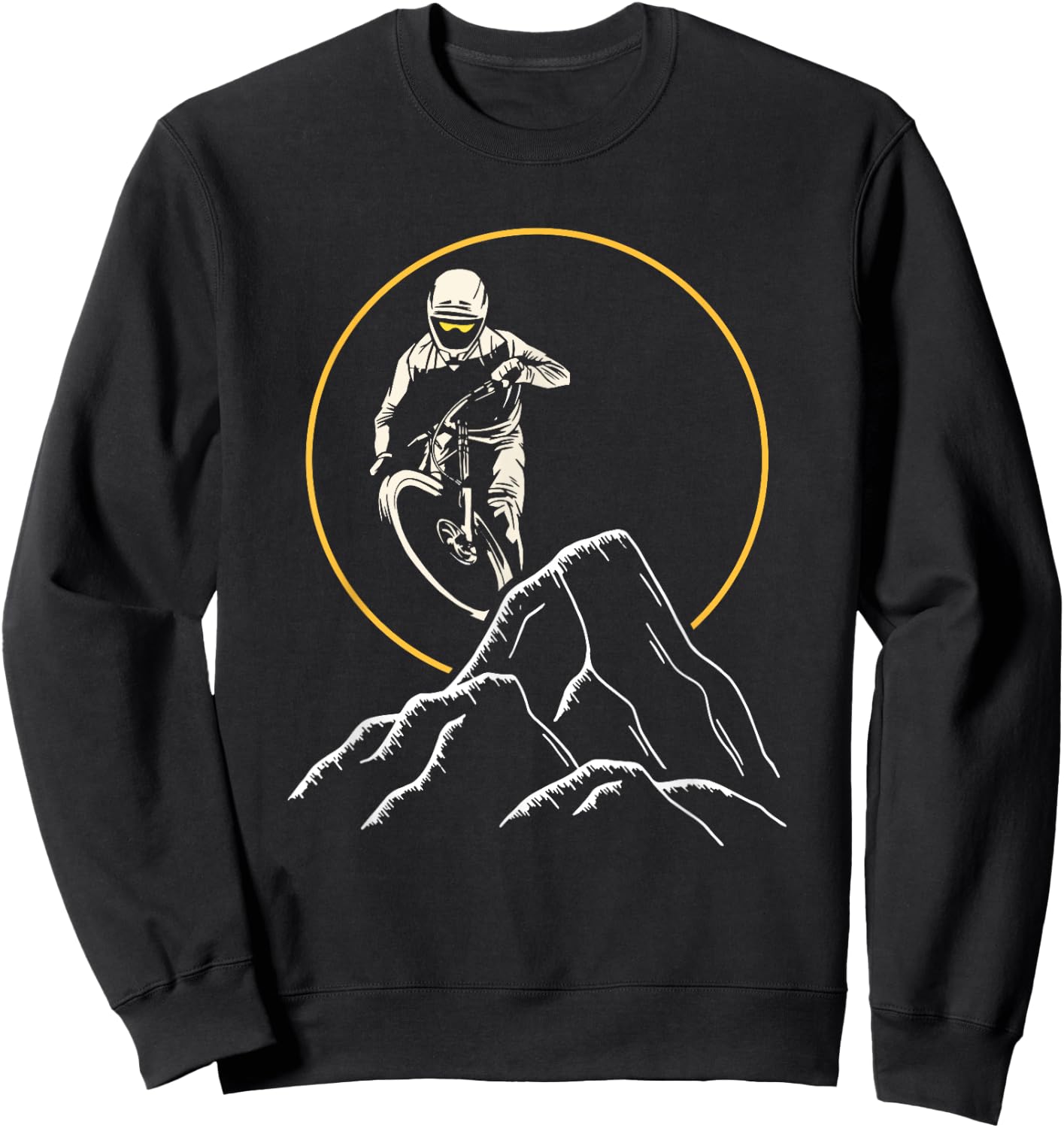 Mountain Biker Design For Riders On Mountain Bike Trails Sweatshirt - Sweatshirt | Black
