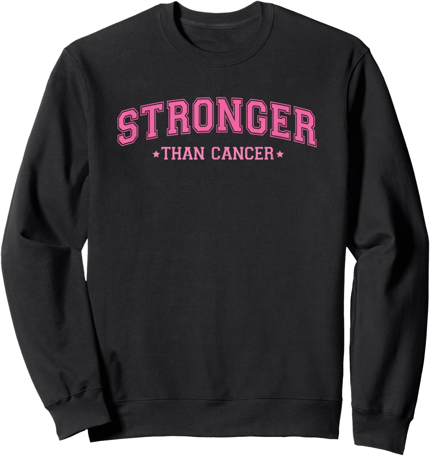 Pink Ribbon Breast Cancer Awareness Support Squad Sweatshirt - Sweatshirt | Black